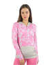 Long Sleeves Women's Pink Hoodie