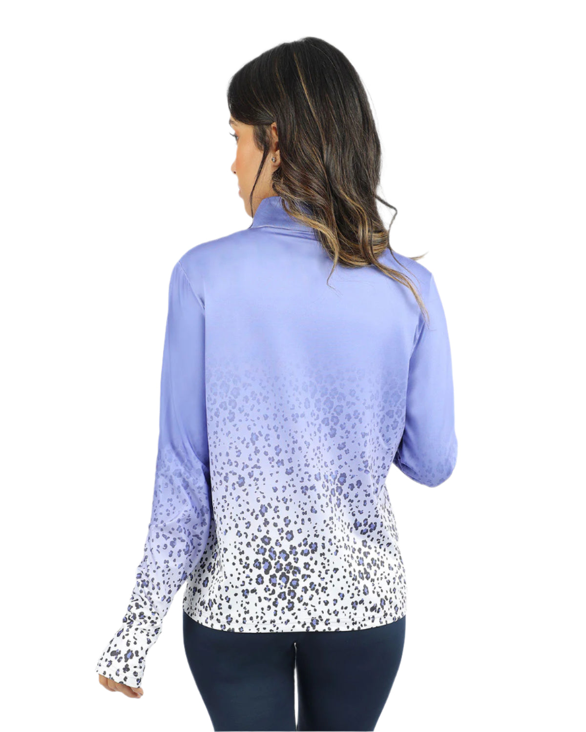 Colored Print Purple Jacket-Atum -84492830