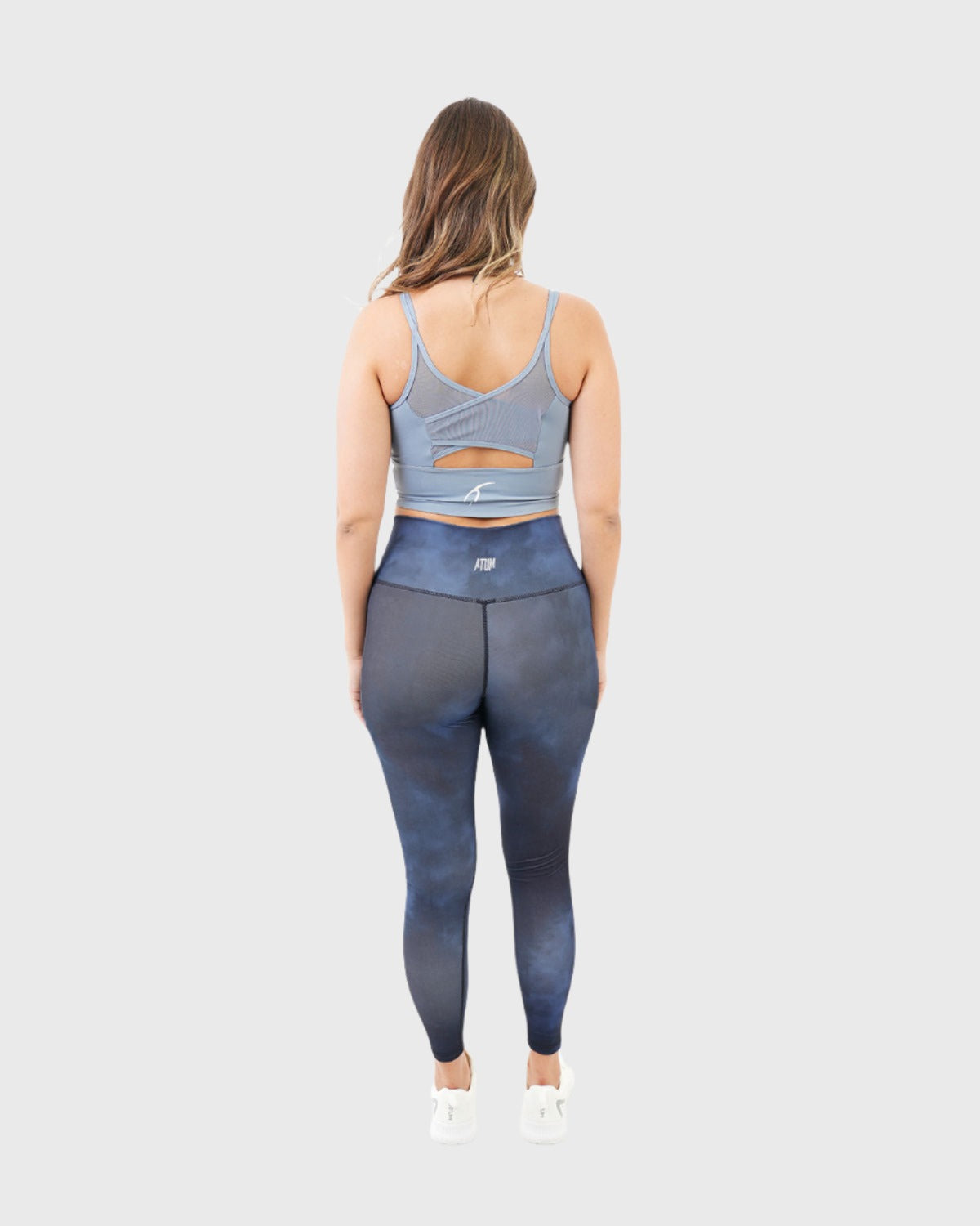Yoga Printed Navy Leggings-Atum -84796255