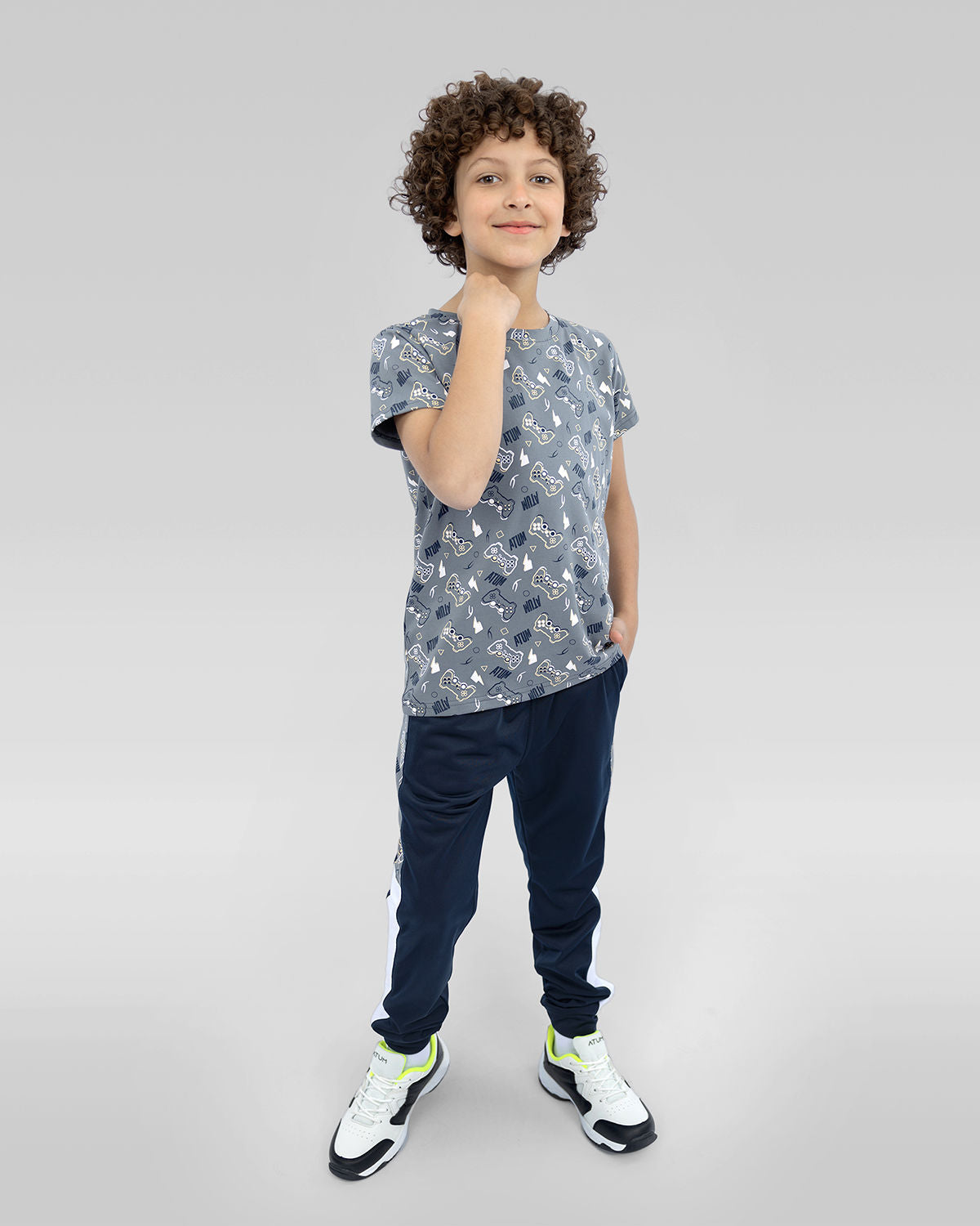 Printed Graphics Gray T-Shirt
