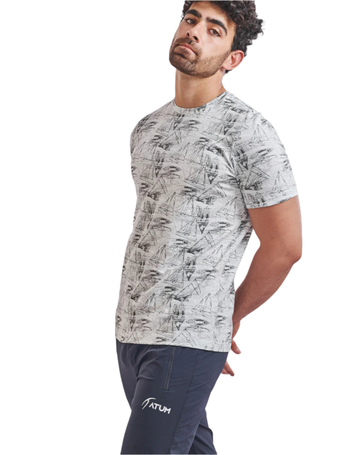 Sailor Mystery Men's Black T-Shirt-Atum -95401505
