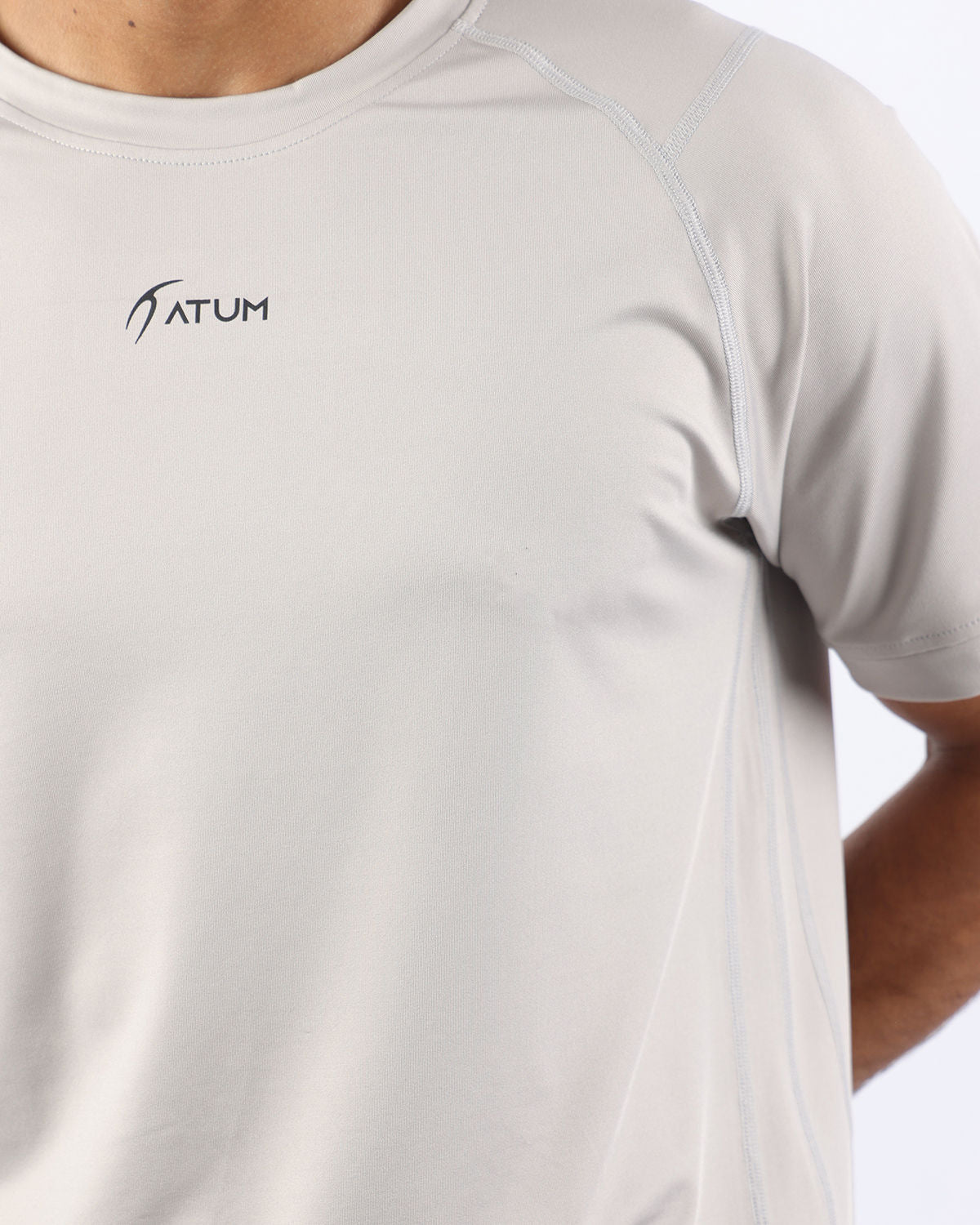 Energy Flow Men's Gray T-Shirt-Atum -93880241