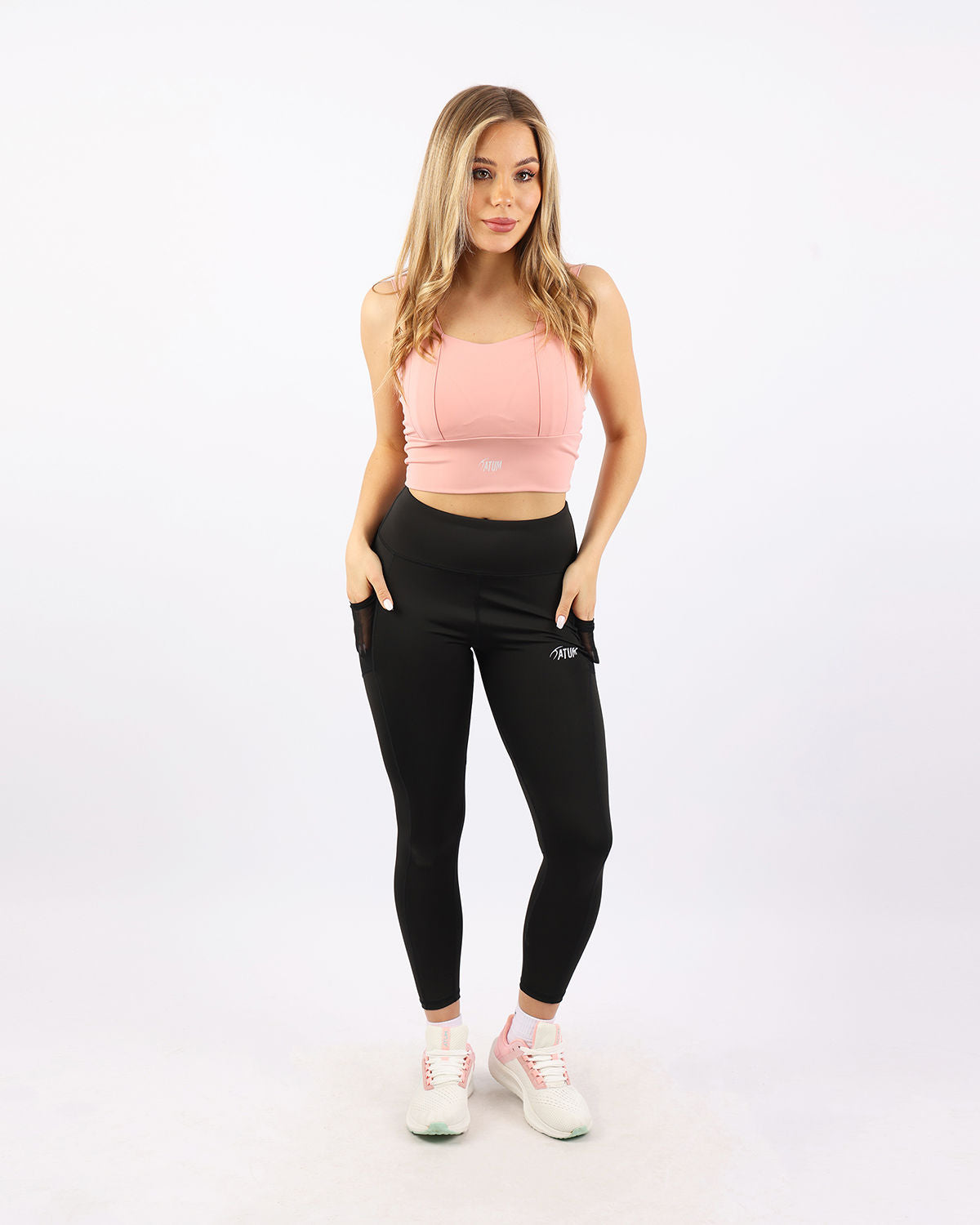 Pocket Flex Capri Black Leggings-Atum -23512282