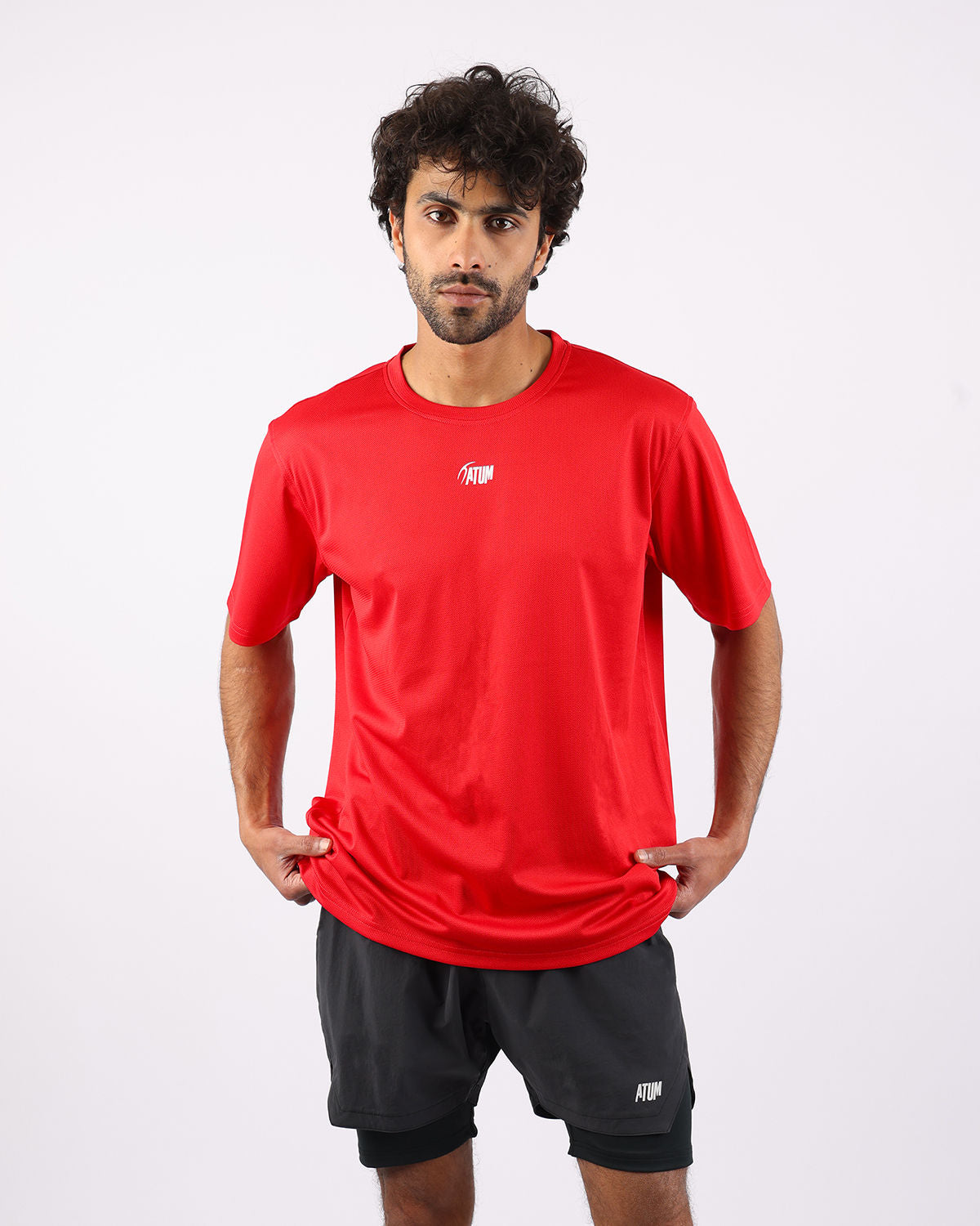 Prime Fit Men's Red T-Shirt-Atum -81196897