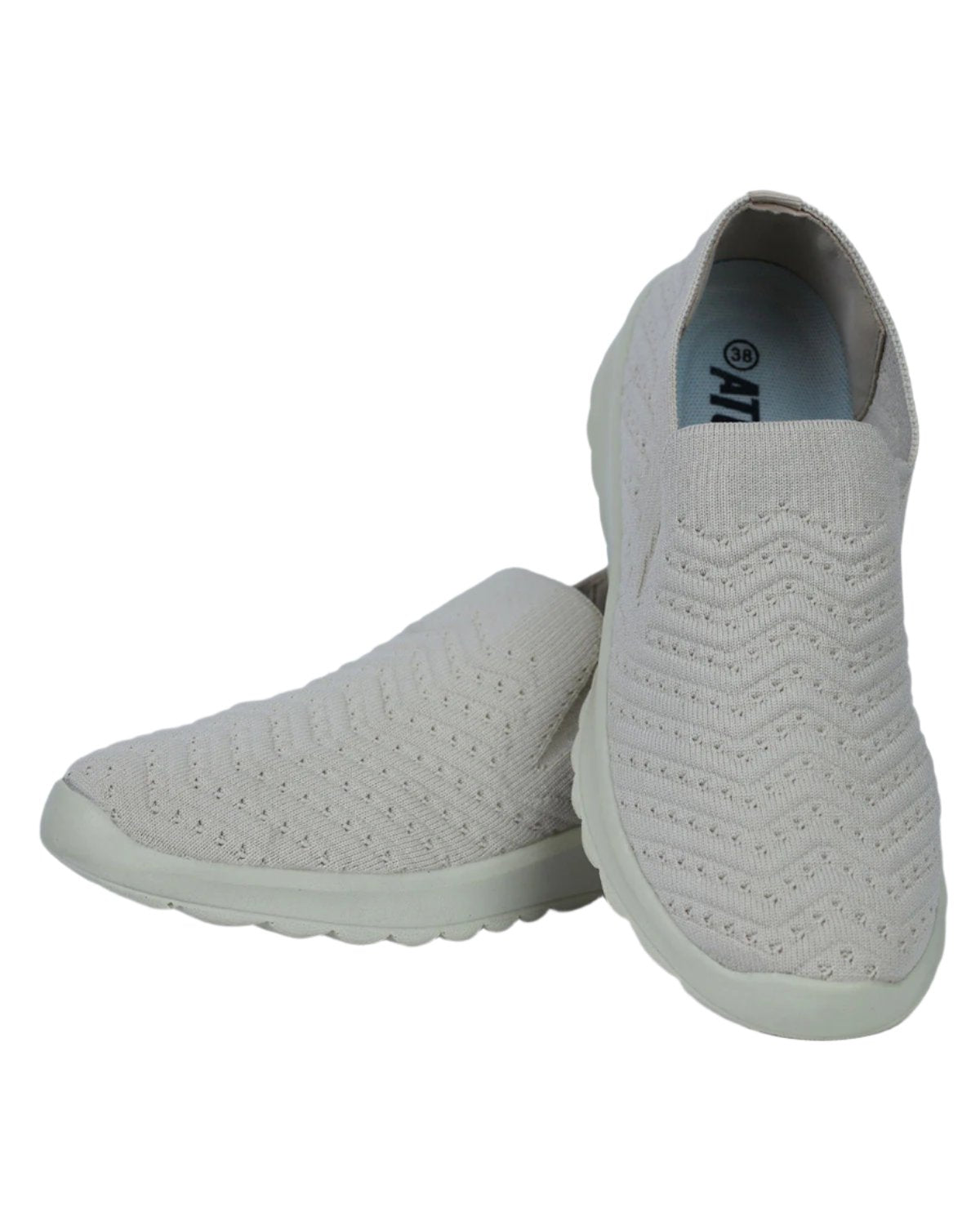 Stylish Slip-On Begie Women Shoes-Atum -290318