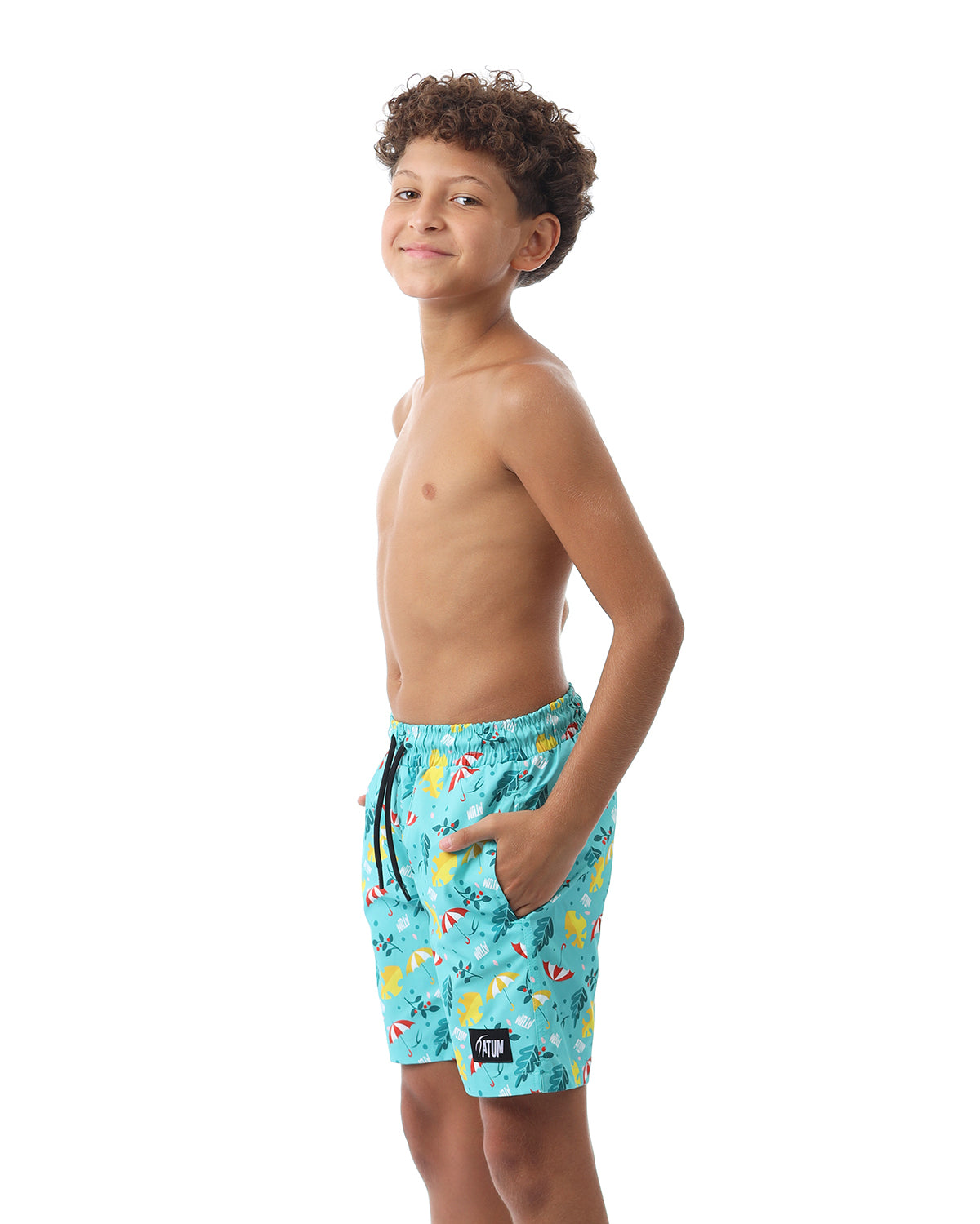 Summer Vibes Boy's Mint Swim Short-Atum -93125487