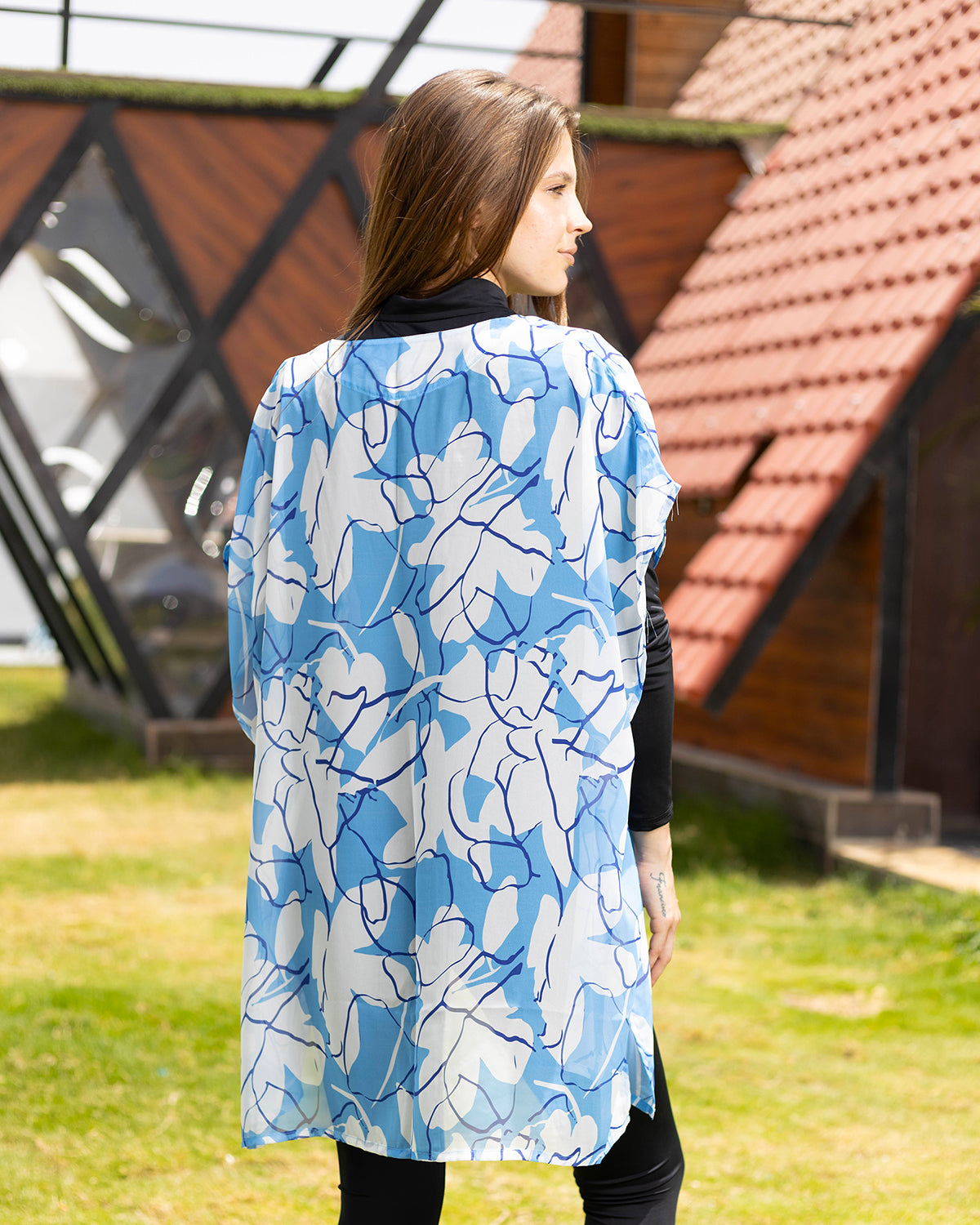 Blue Sky Turquoise Kimono-Atum -79683251