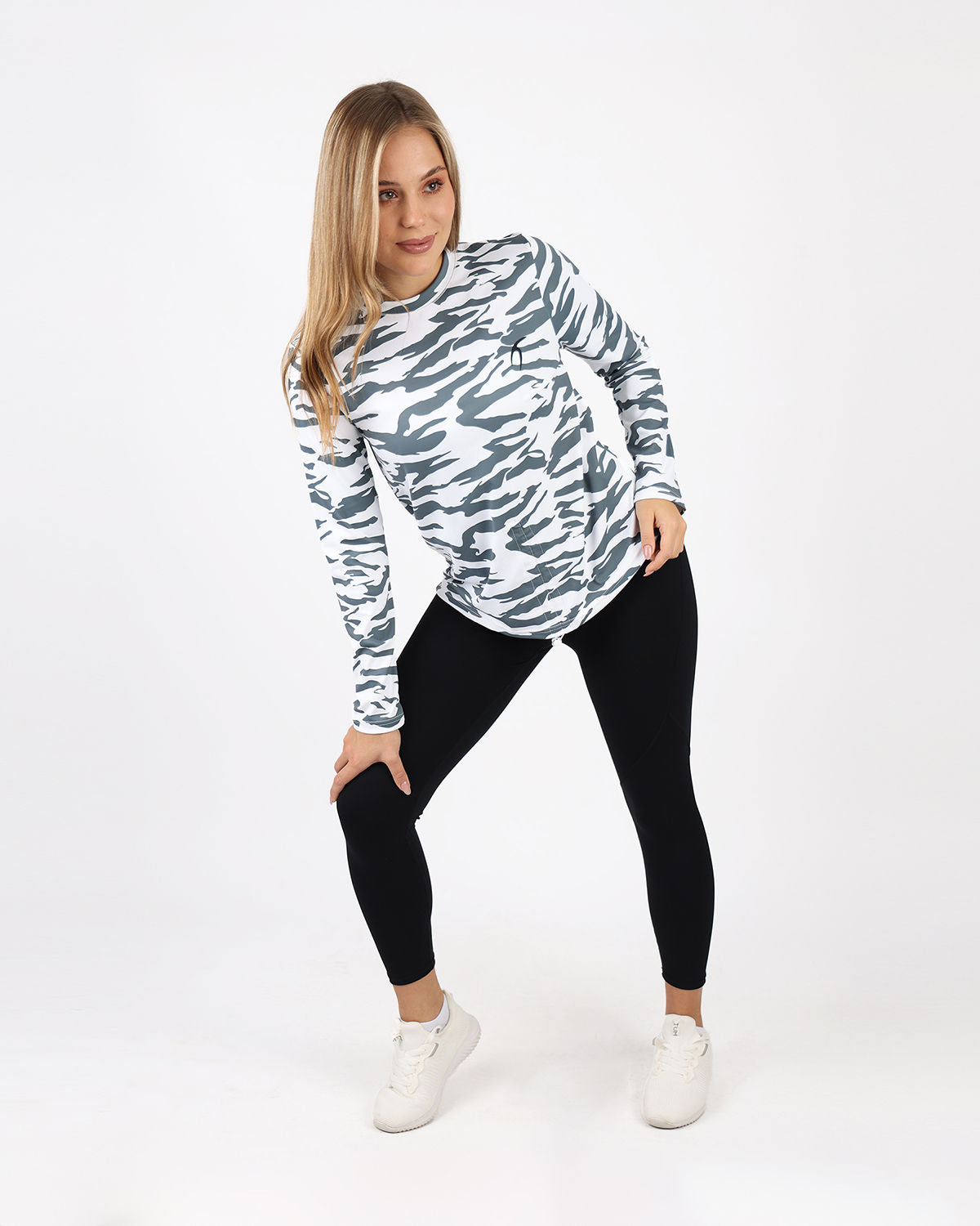 Cinchable Long-Sleeve Gray T-Shirt-Atum -7271991