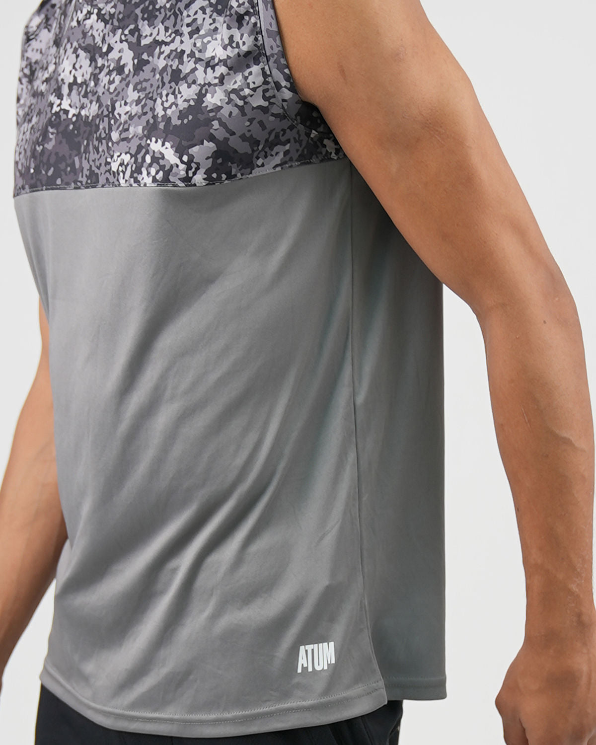 Hi-Dri Cut-Off Gray Tank Top-Atum -2114425