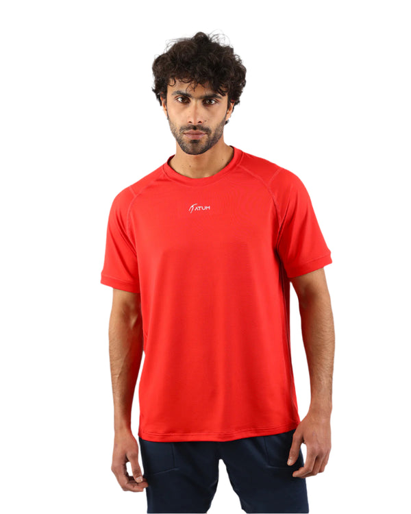 Energy Flow Men's Red T-Shirt-Atum -93408361