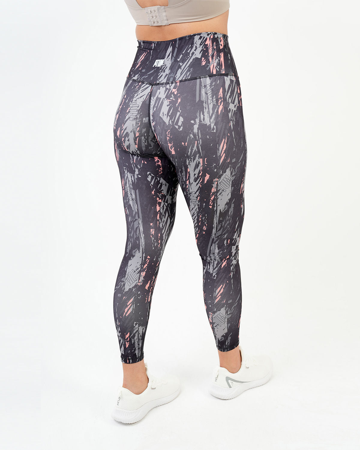 Marble Printed Gray Leggings-Atum -86691641