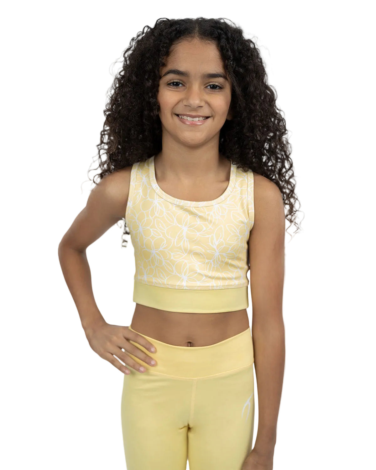 Smooth Girls Yellow Sports Bra-Atum -82482331