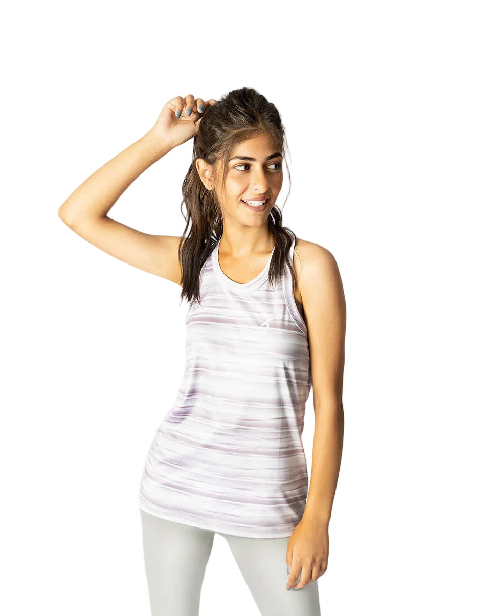 Women's Cross Back Rose Top-Atum -89462145