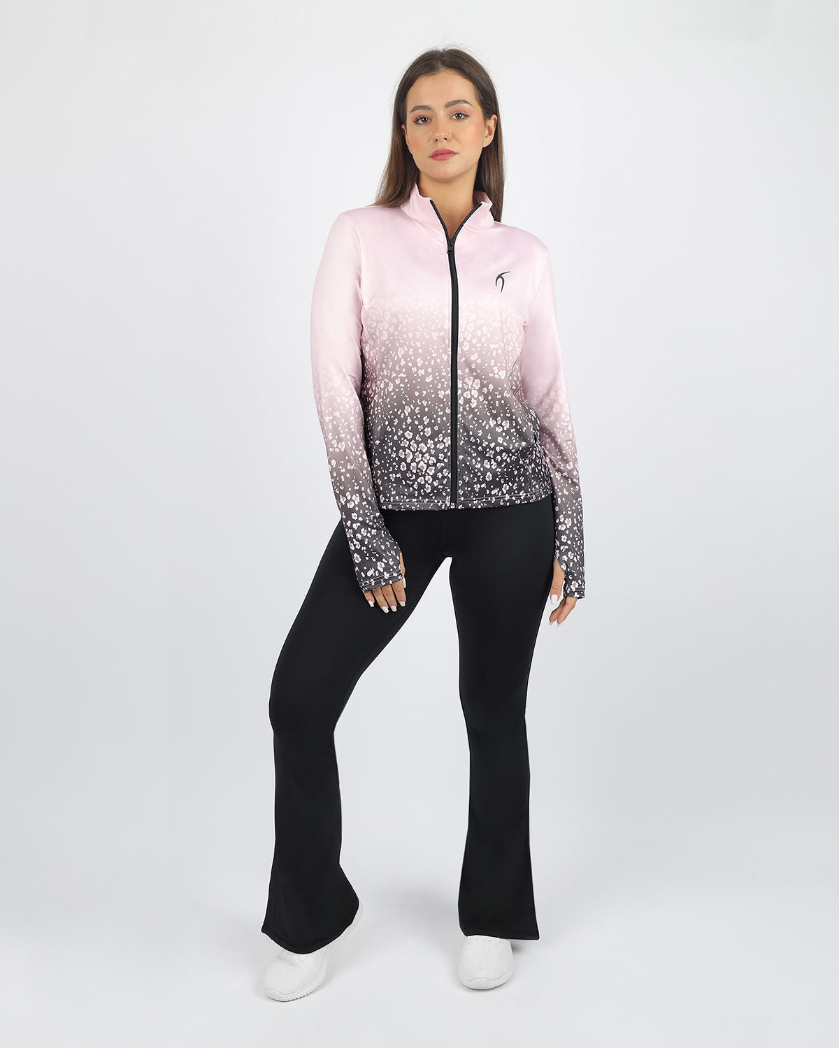 Colored Print Pink Jacket-Atum -8110654