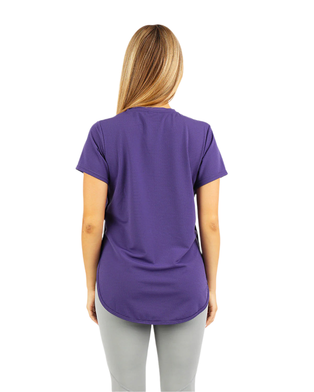 Short-Sleeve Breathable Purple Top-Atum -57188577
