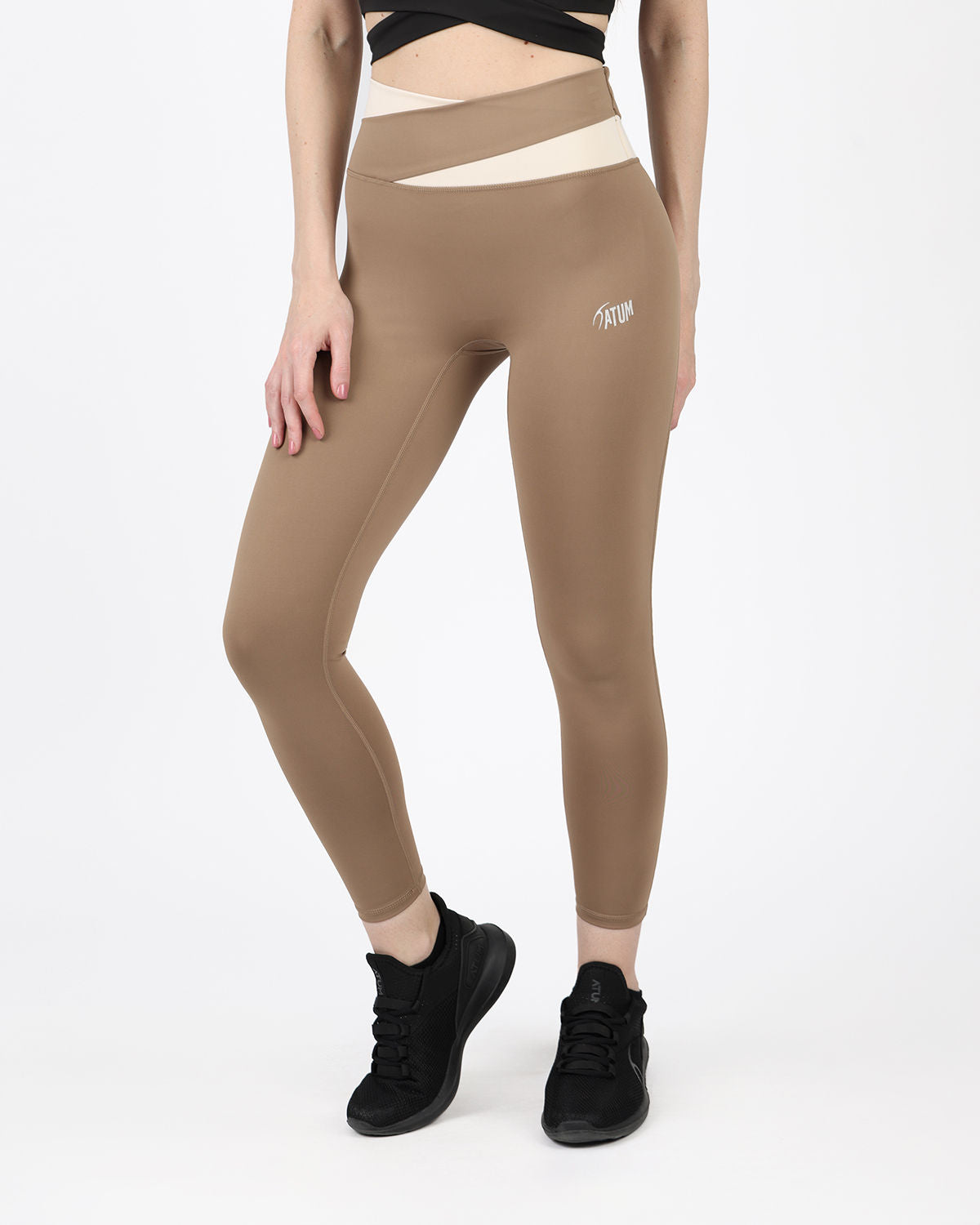 Horizon Duo Curve Coffee Leggings-Atum -25117989
