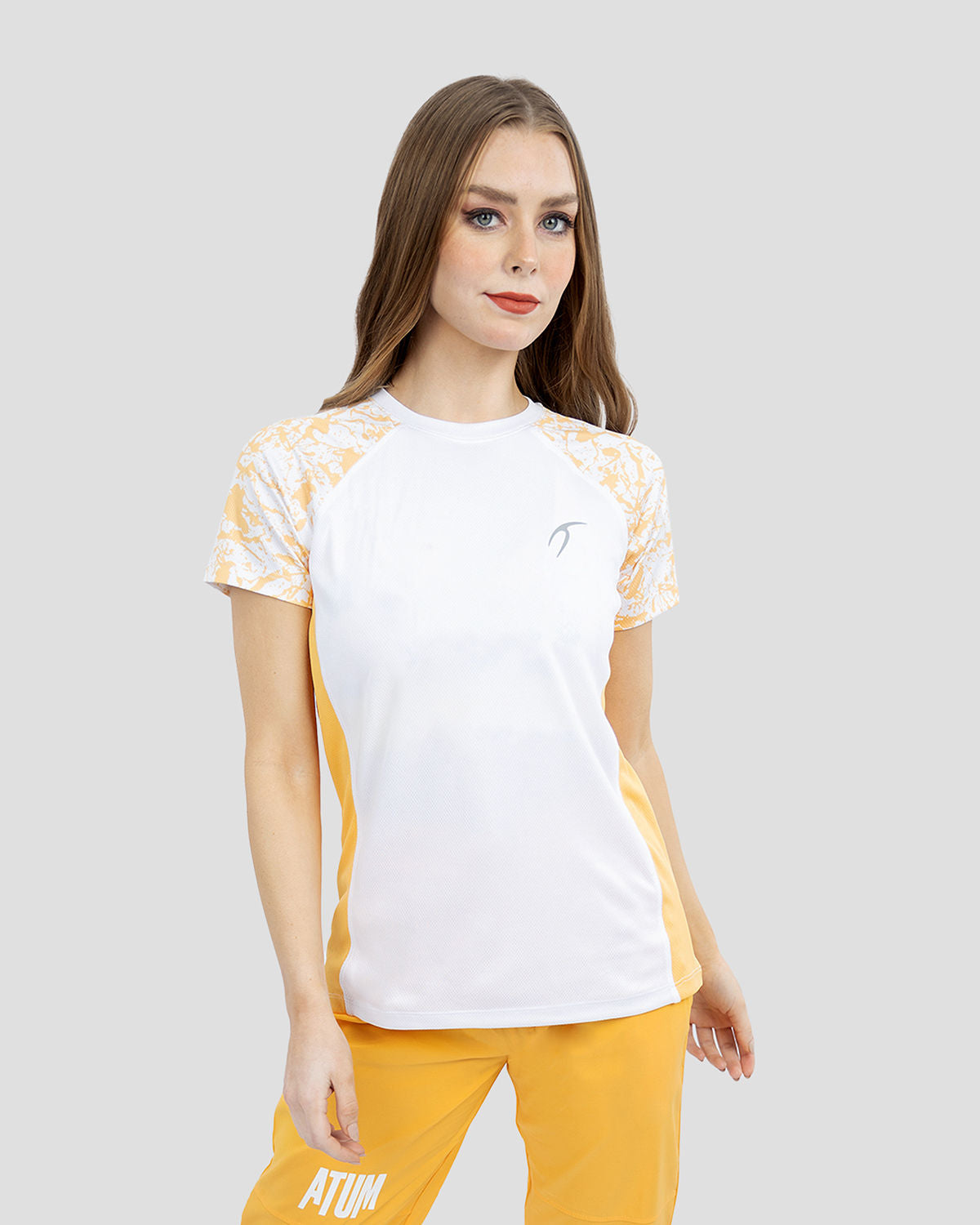 Women's Short Sleeves White T-Shirt-Atum -98425695