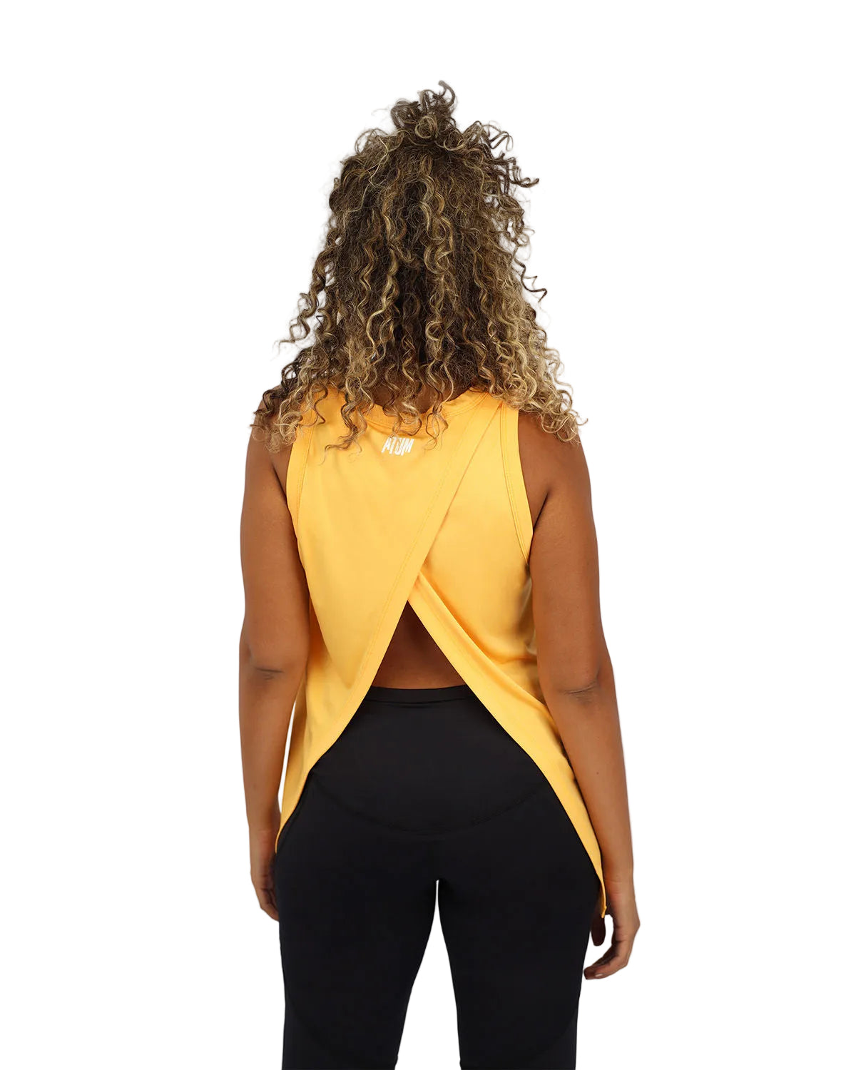Women's Cross Back Gold Top