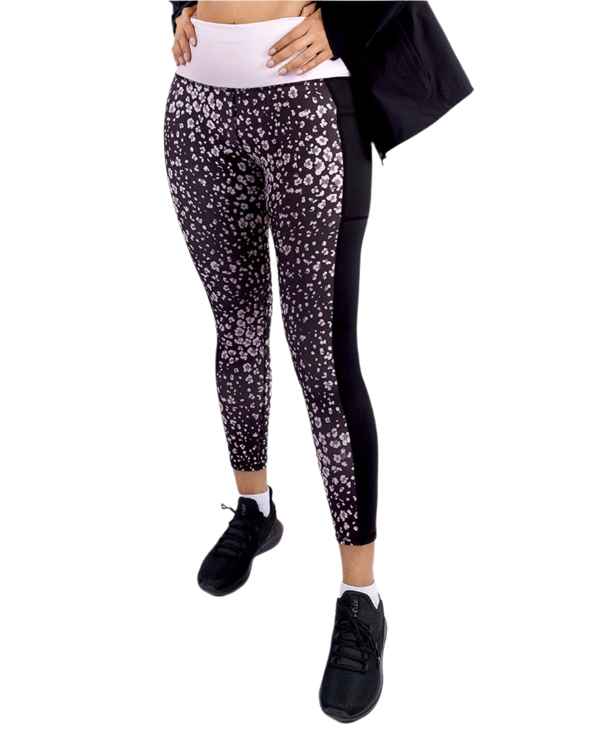 Women's Floral Rose Leggings-Atum -20188785