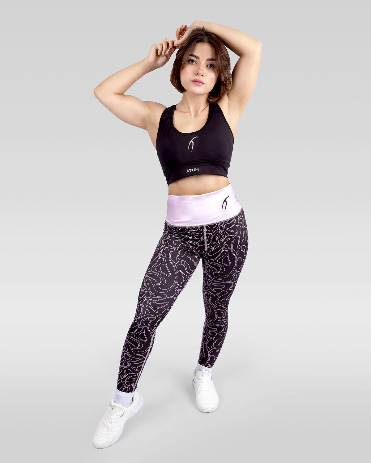 Women's Limitless Black Leggings-Atum -5995190
