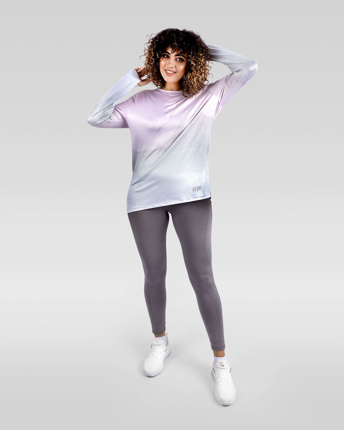 Women's Gradient Pink Top-Atum -54521818