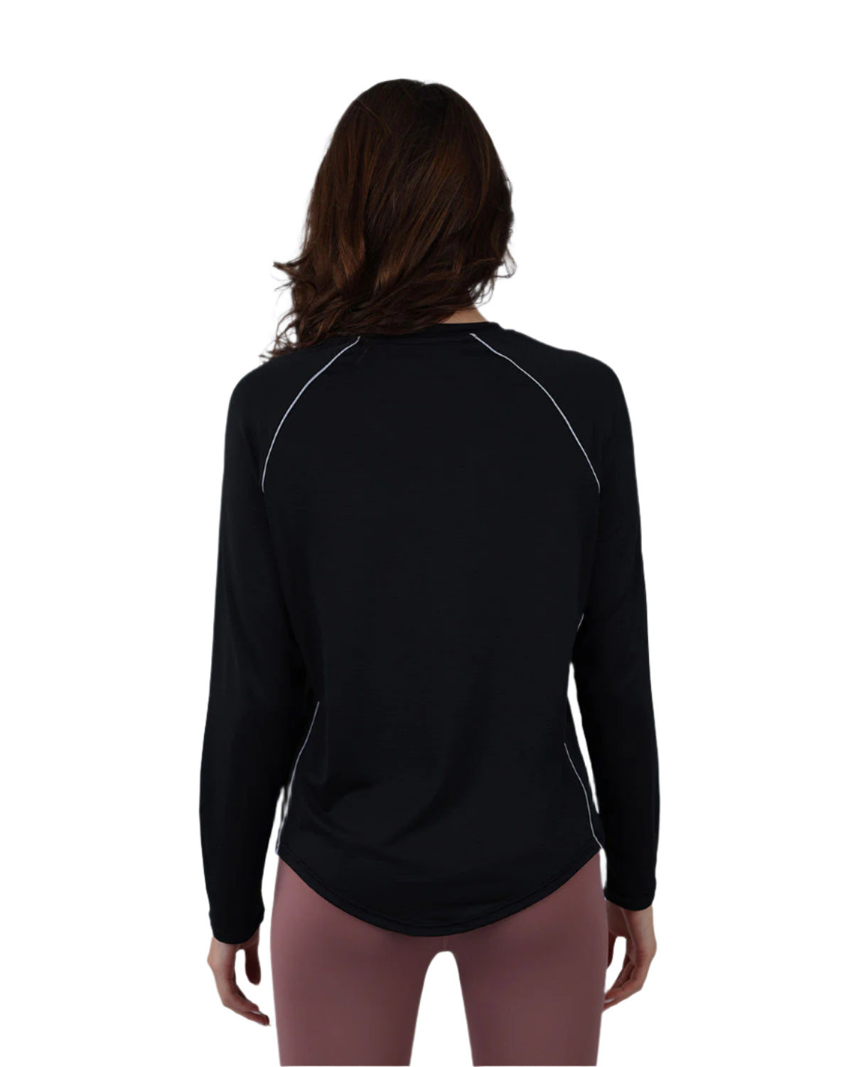 Slim Long Sleeve Black Top-Atum -22085781