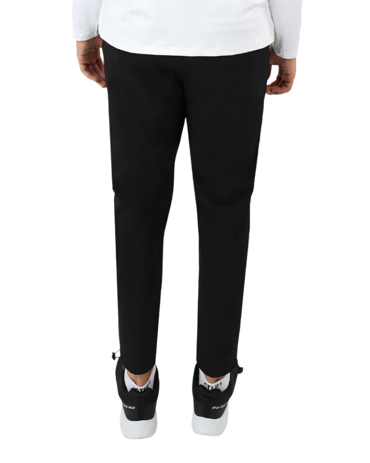 Slim Fit Black Jogger Pants-Atum -37815805