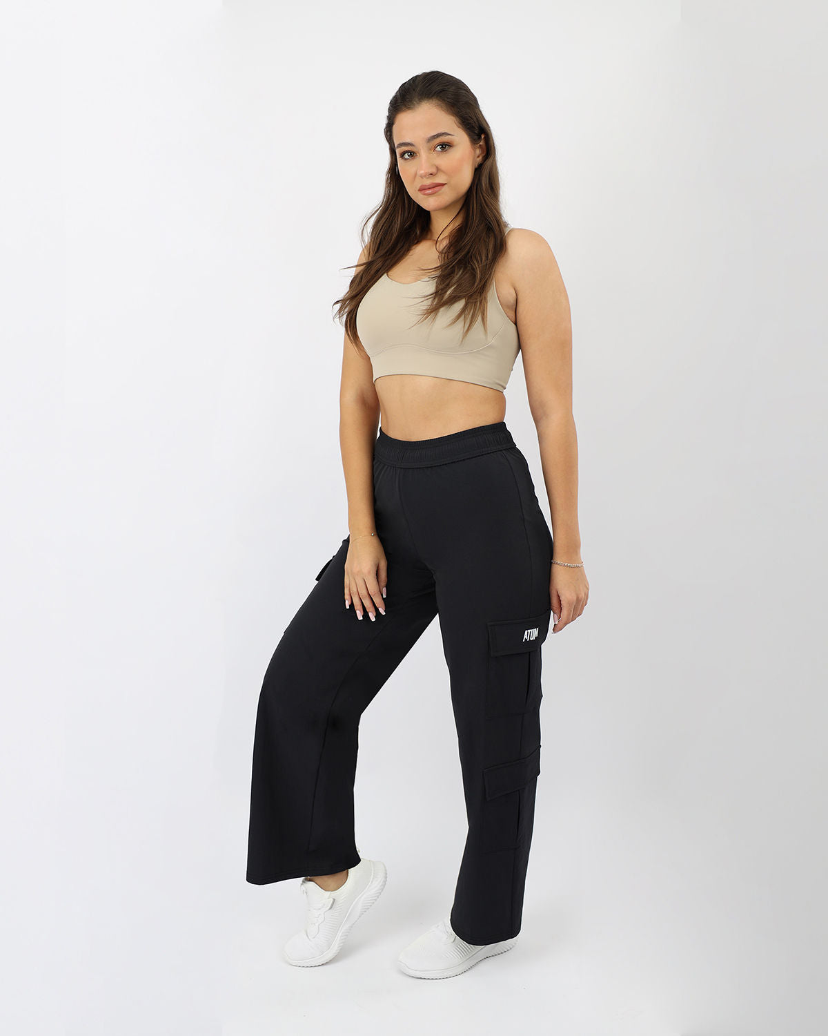 Women's Cargo Navy Pants-Atum -26968857
