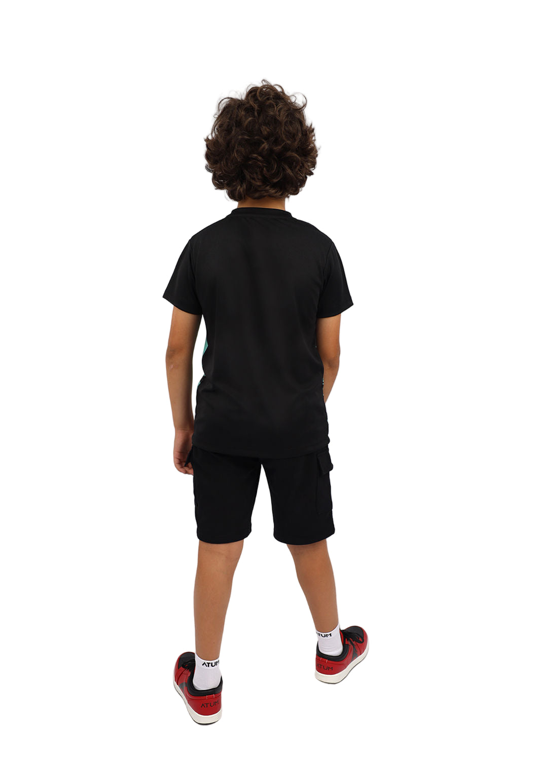 Monkey Graphic Boy's Black T-Shirt
