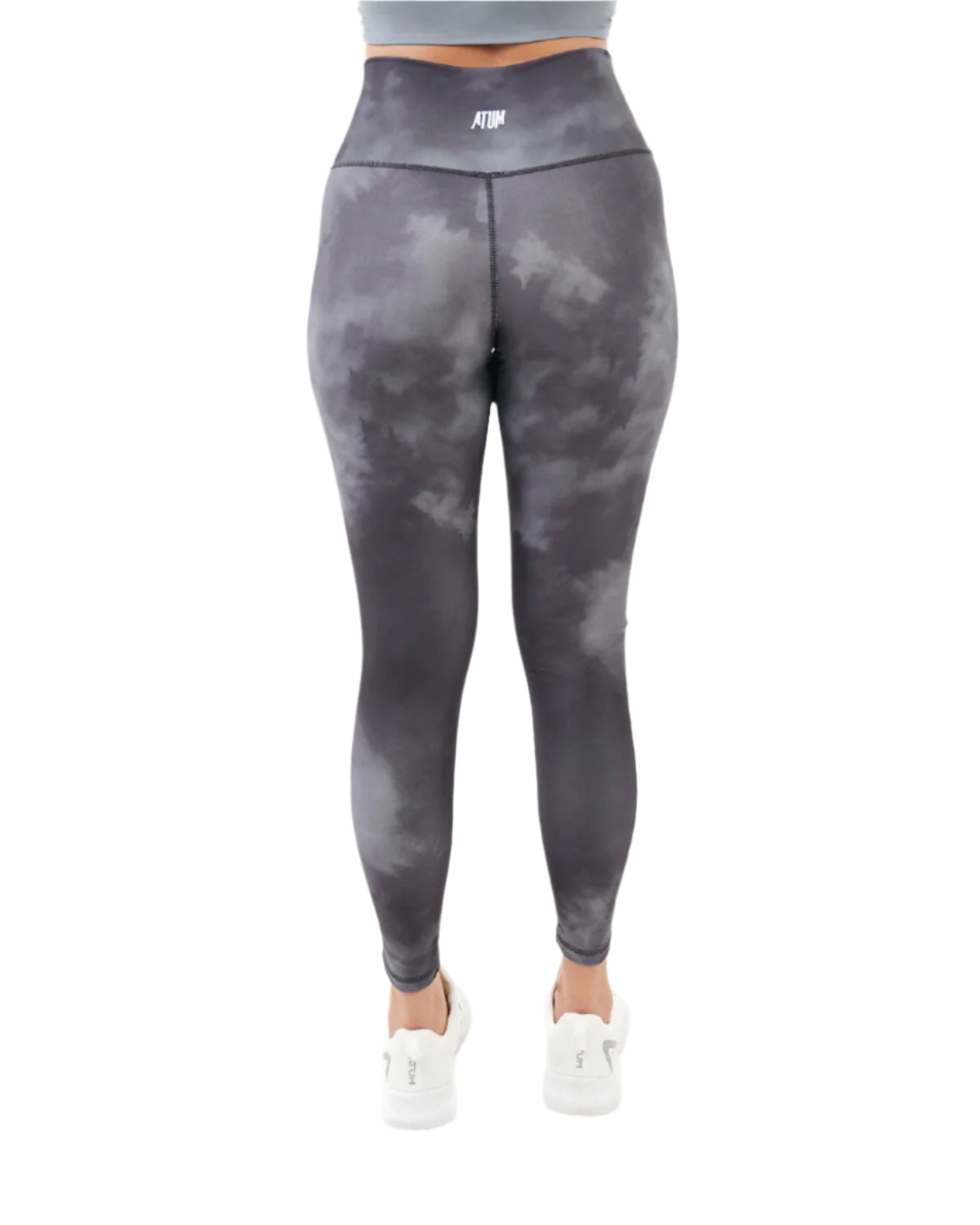 Yoga Printed Gray Leggings-Atum -72093052