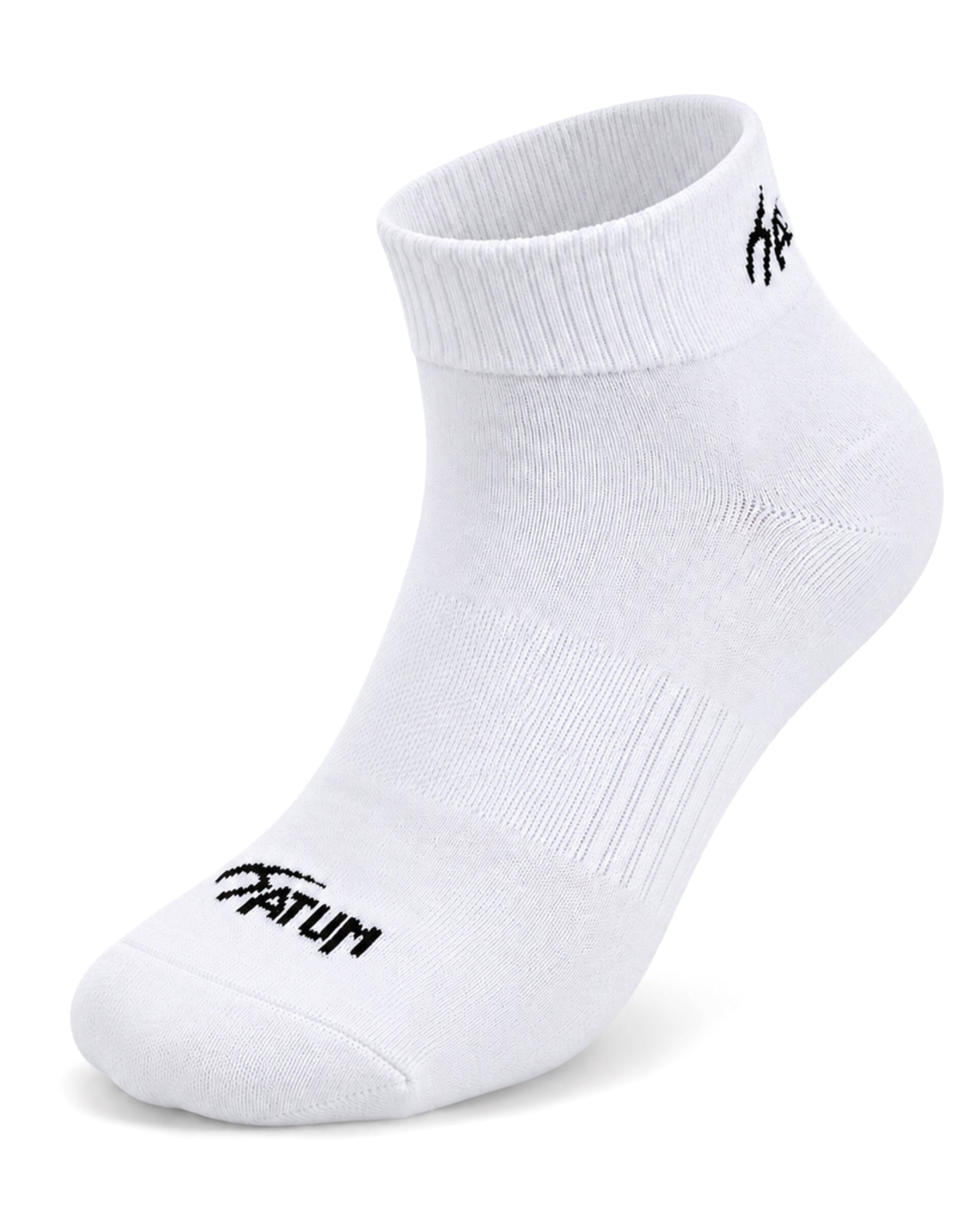 Unisex White Half Socks-Atum -54535750