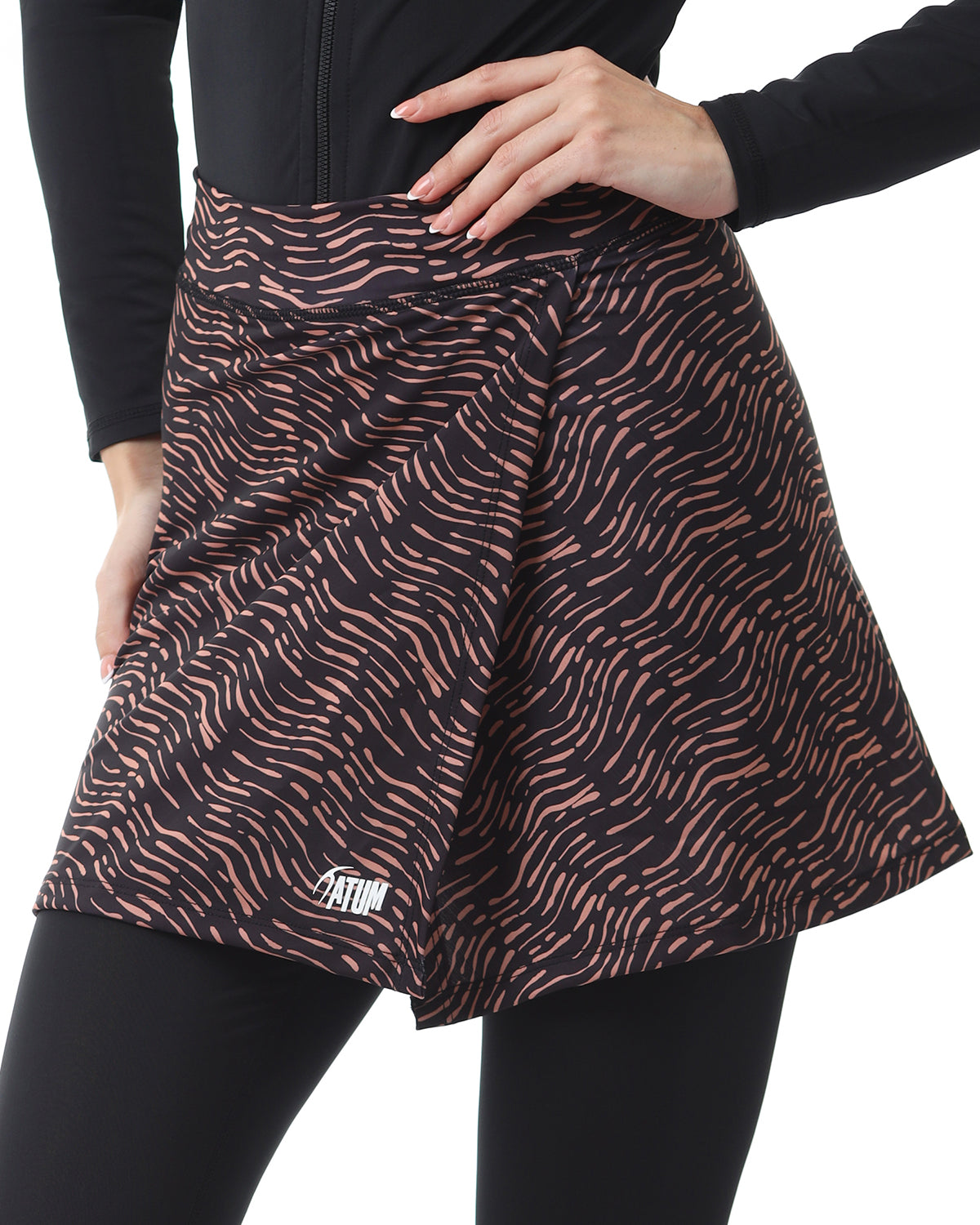 Midnight Waves Black Skirt-Atum -74550786