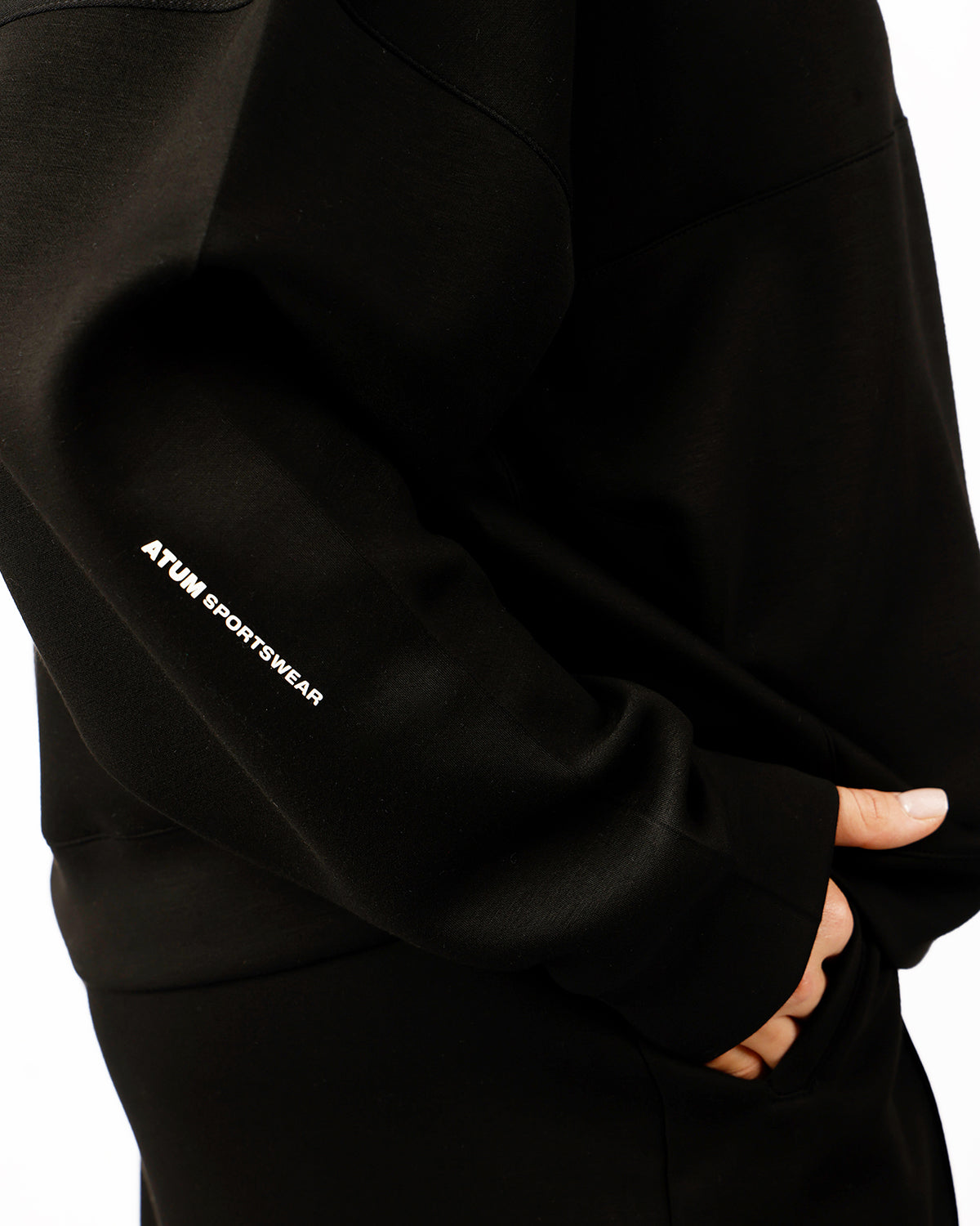 HalfZip Women's Black Tracksuit