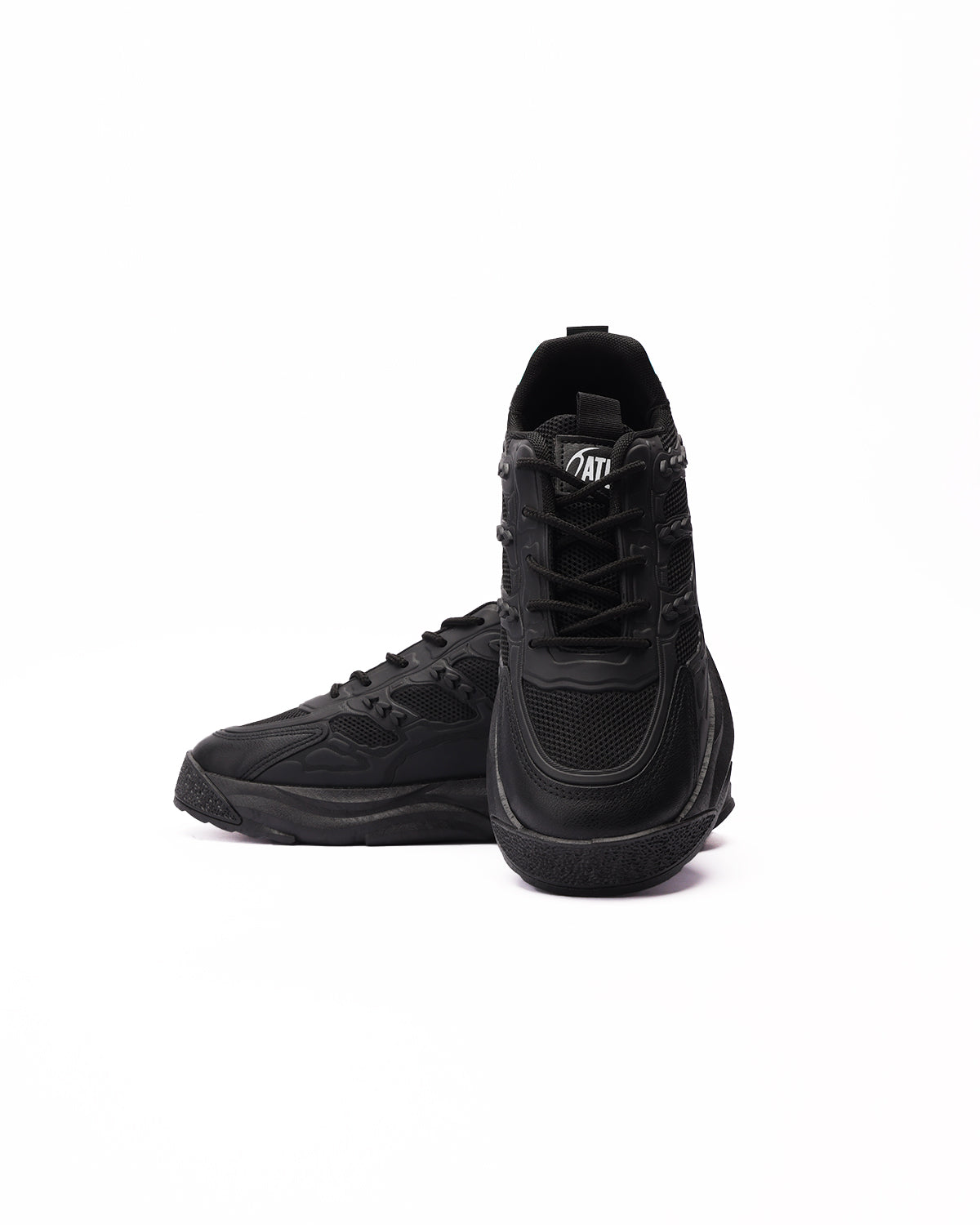 Step up Men's Black Sneaker-Atum -16658987