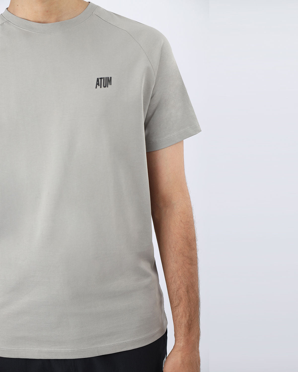 Men's Cotton Gray Teee-Atum -54053381