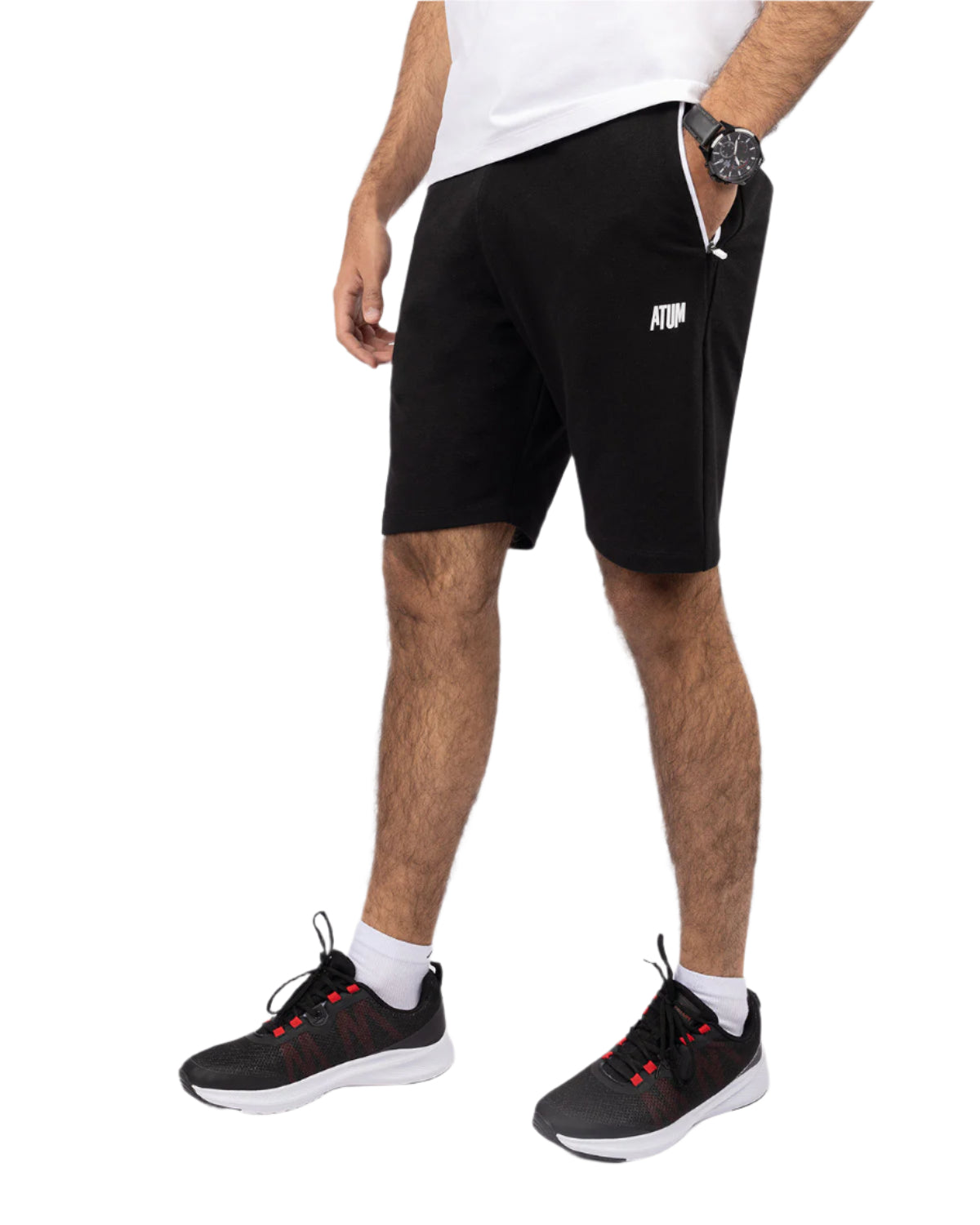 Men's Black Standard Fit-Short-Atum -4107343