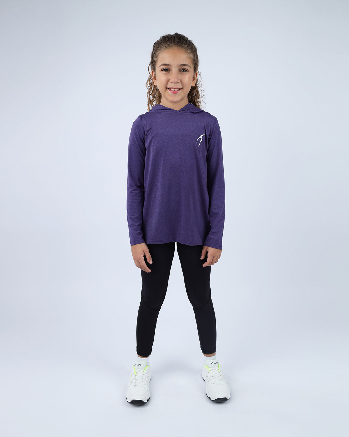 Vivid Long-Sleeve Purple Hoodie-Atum -26789091