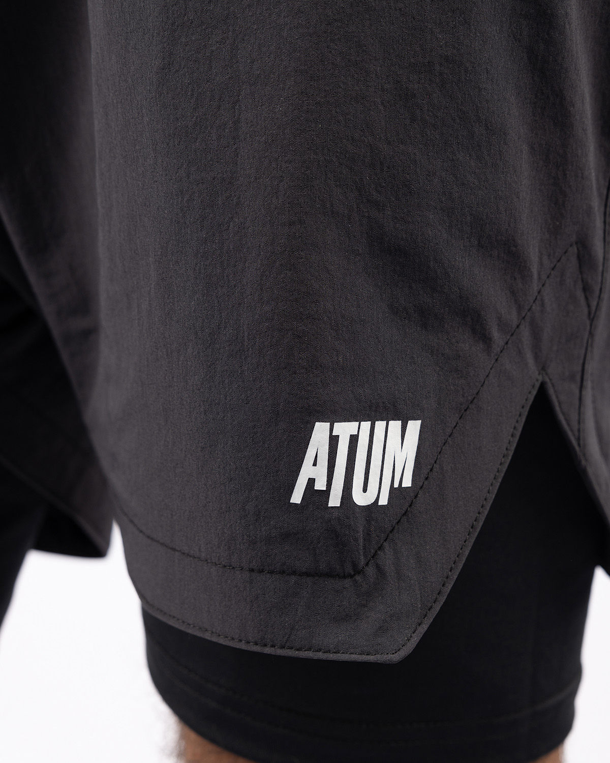 Hidden Pocket Gray Training Short-Atum -13129683