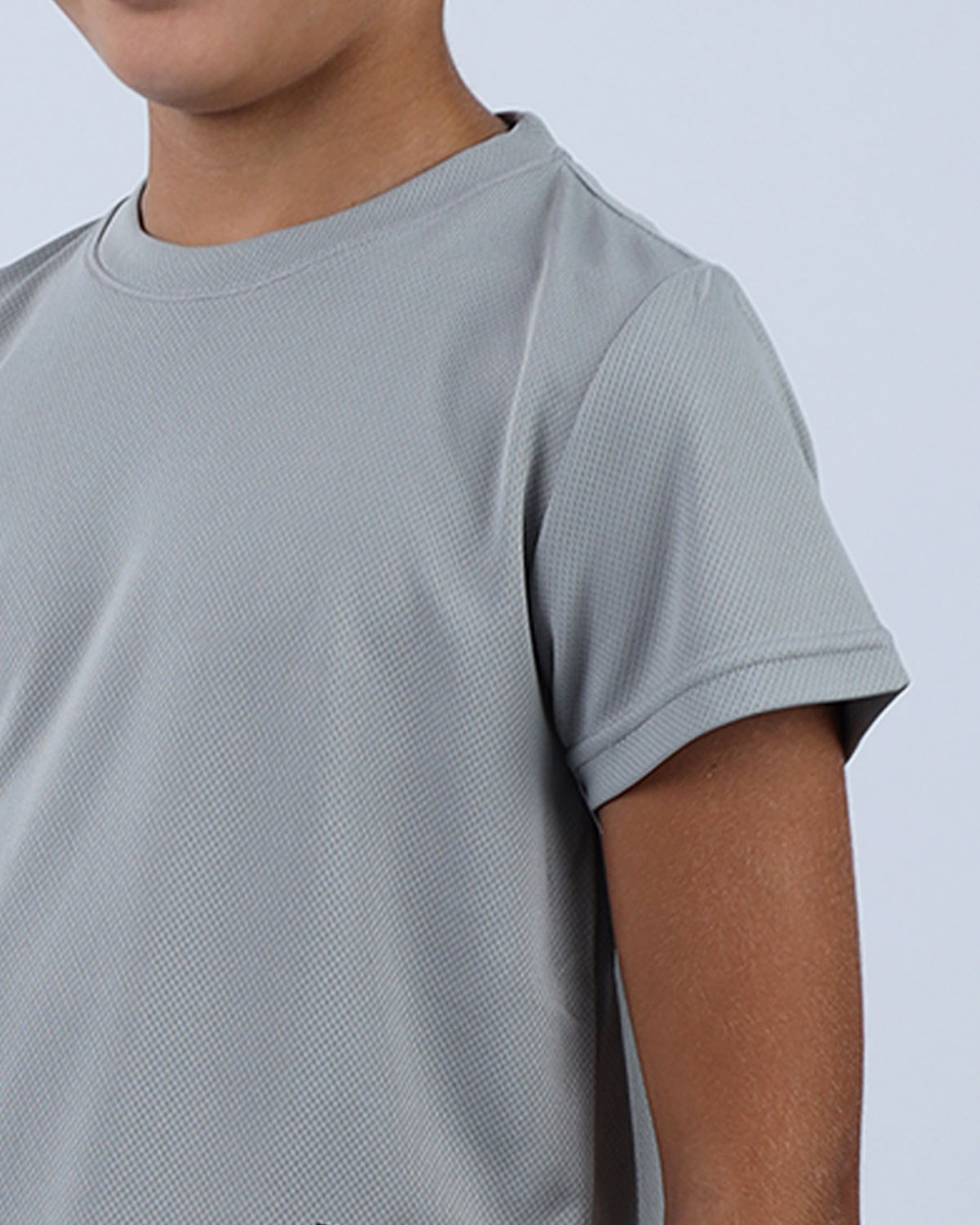 Dri-Fit Boys Basic Gray T-Shirt-Atum -75796972
