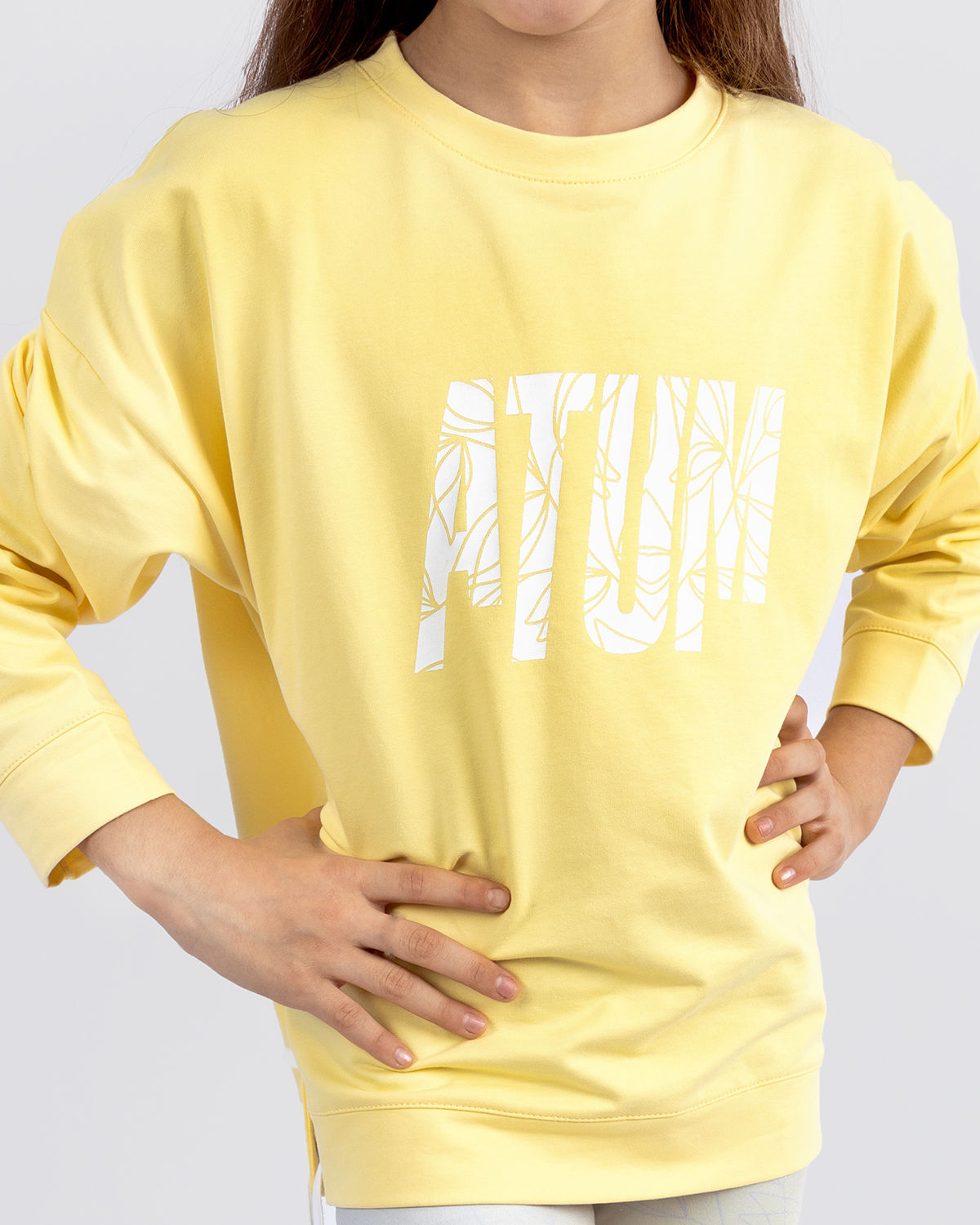 Girl's Crop Sweatshirt-Atum -7298083