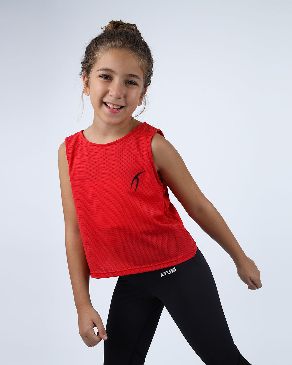 Ultra Sleeveless Cropped Red T-Shirt-Atum -58099079