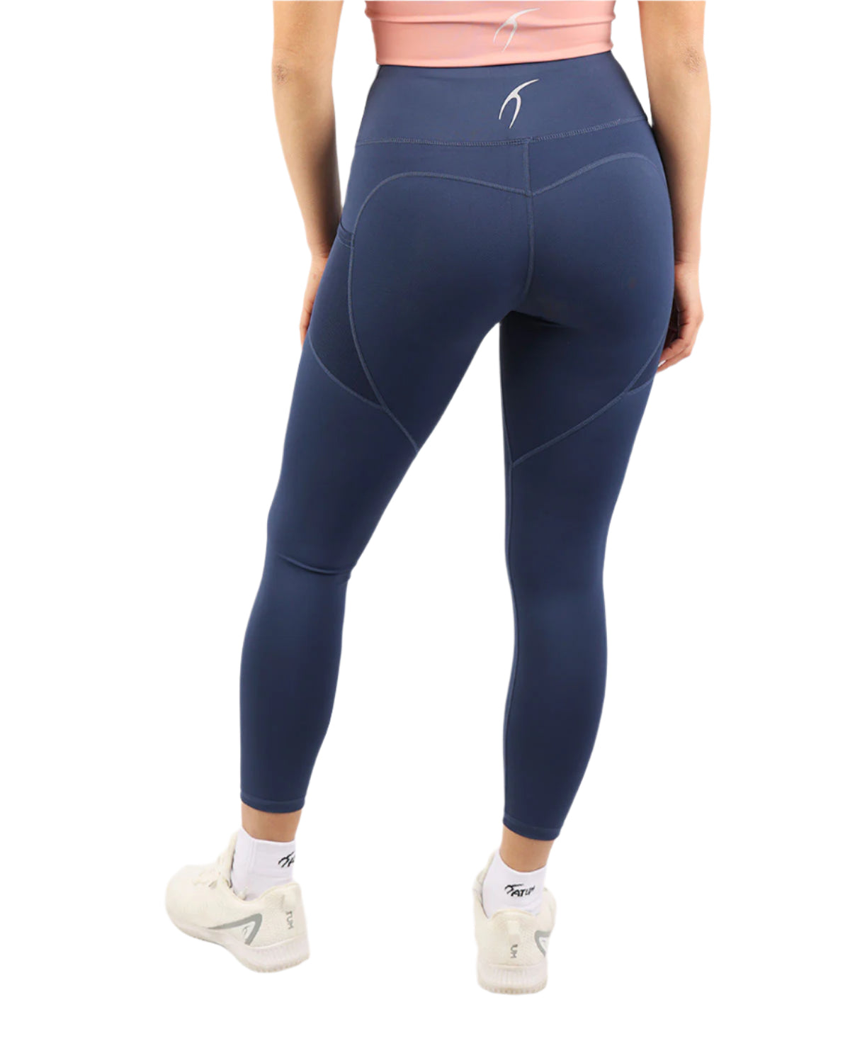 Pocket Flex Capri Navy Leggings-Atum -89123802