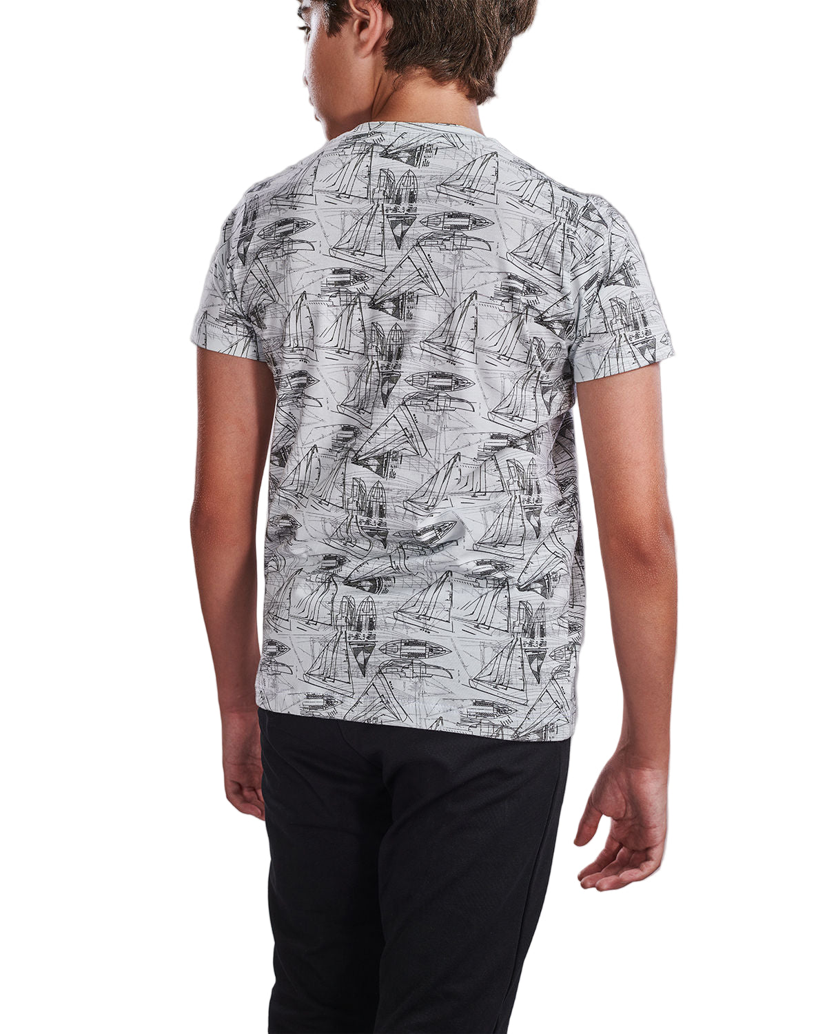 Sailor Mystery Boy's Black T-Shirt