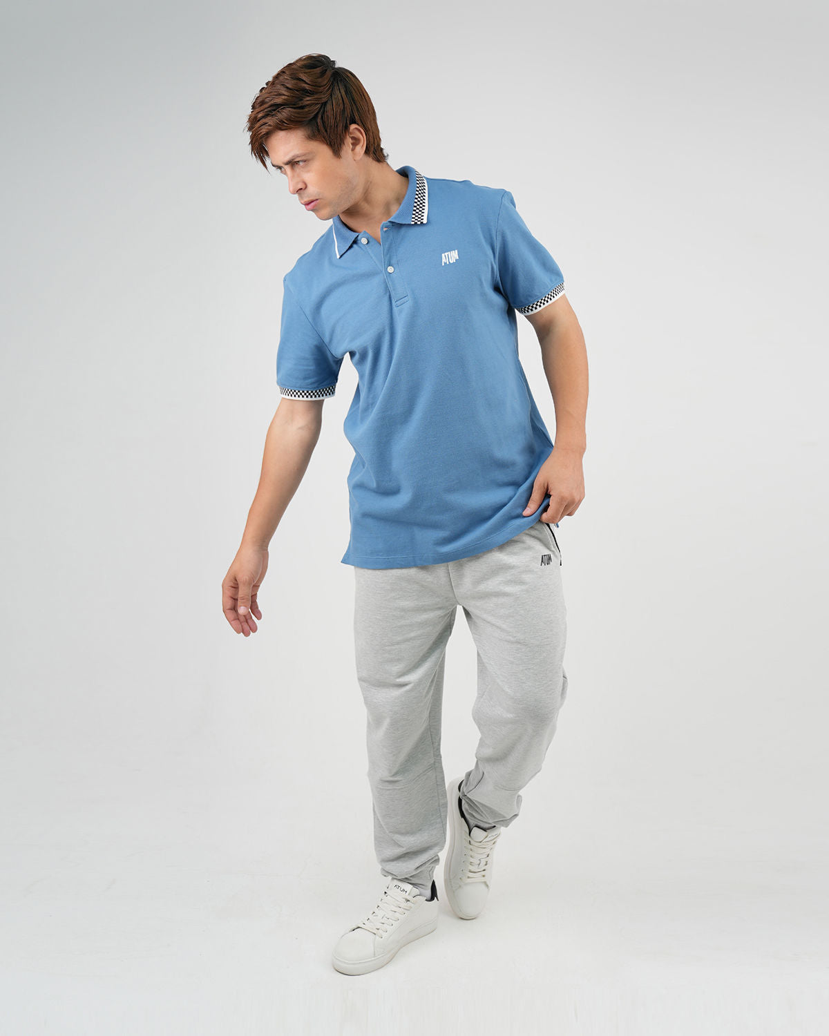 Clashflex Indigo Polo Shirt-Atum -7822289