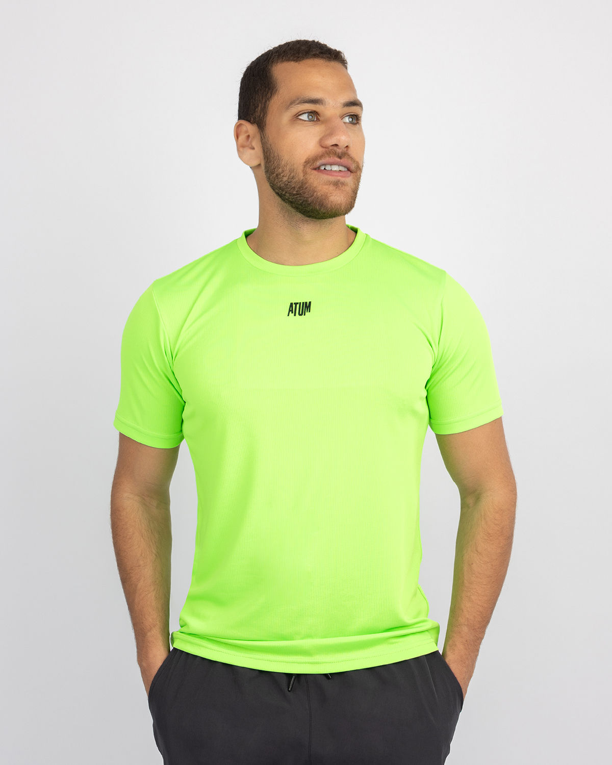 Squat Core Mesh Lime T-Shirt-Atum -92696817