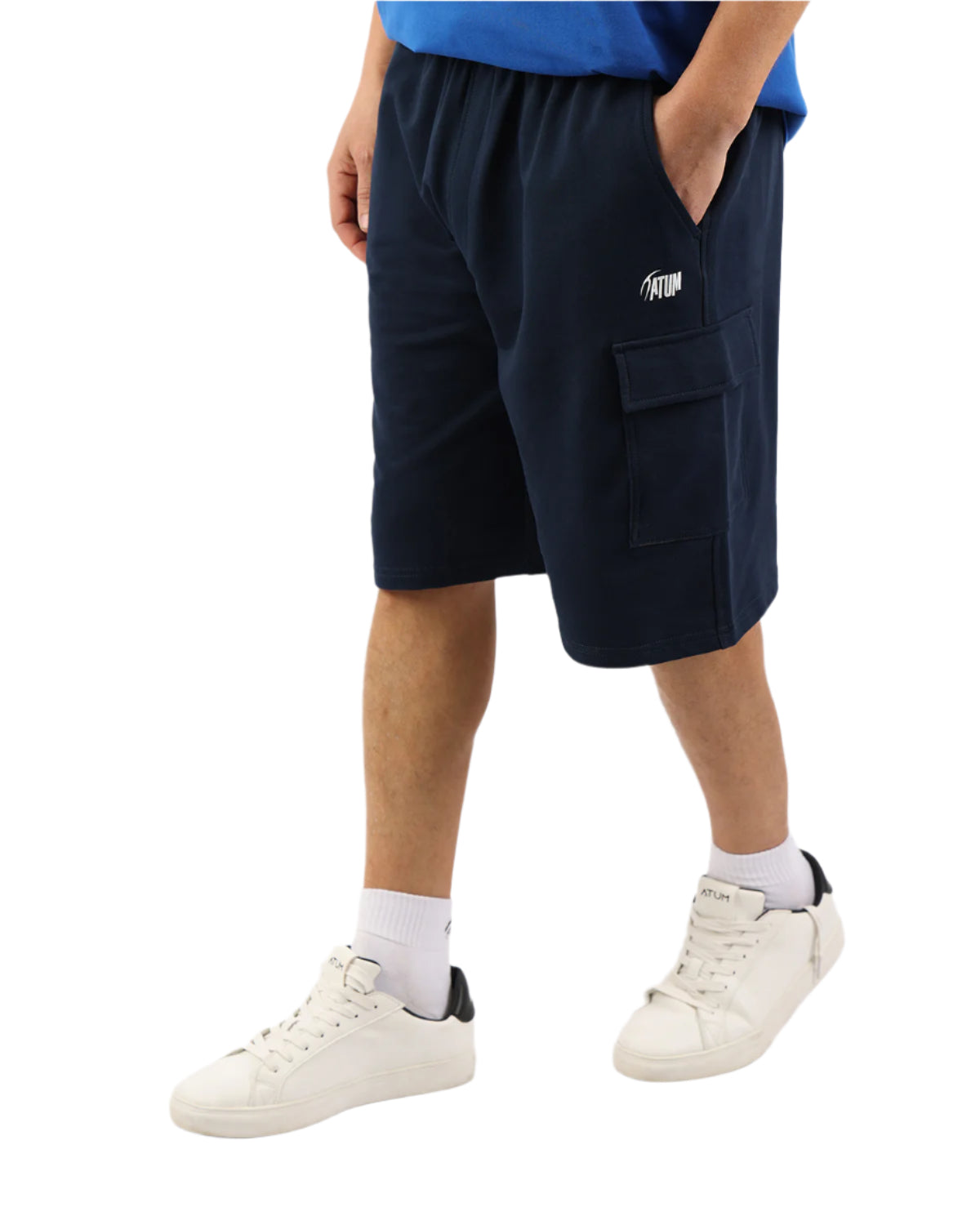 Essential Cargo Men's Navy Shorts-Atum -15962811