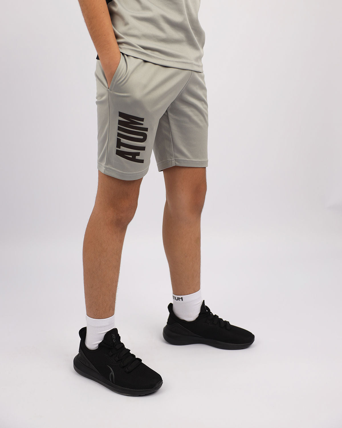 Basketball Boy's Gray Short-Atum -6560611
