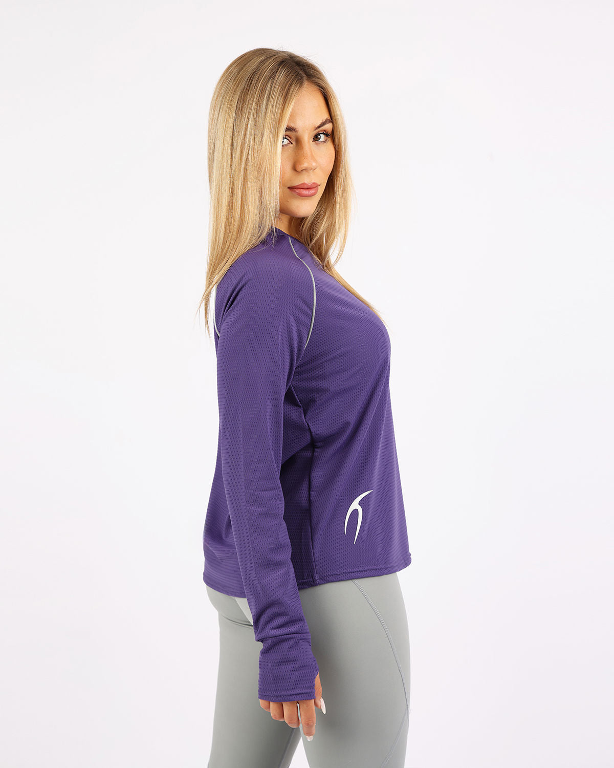 Long-Sleeve Training Purple Top-Atum -16122791