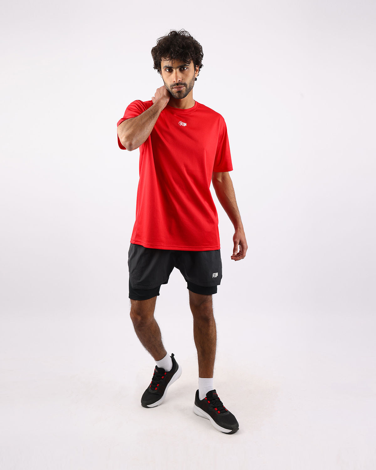 Prime Fit Men's Red T-Shirt-Atum -81070275