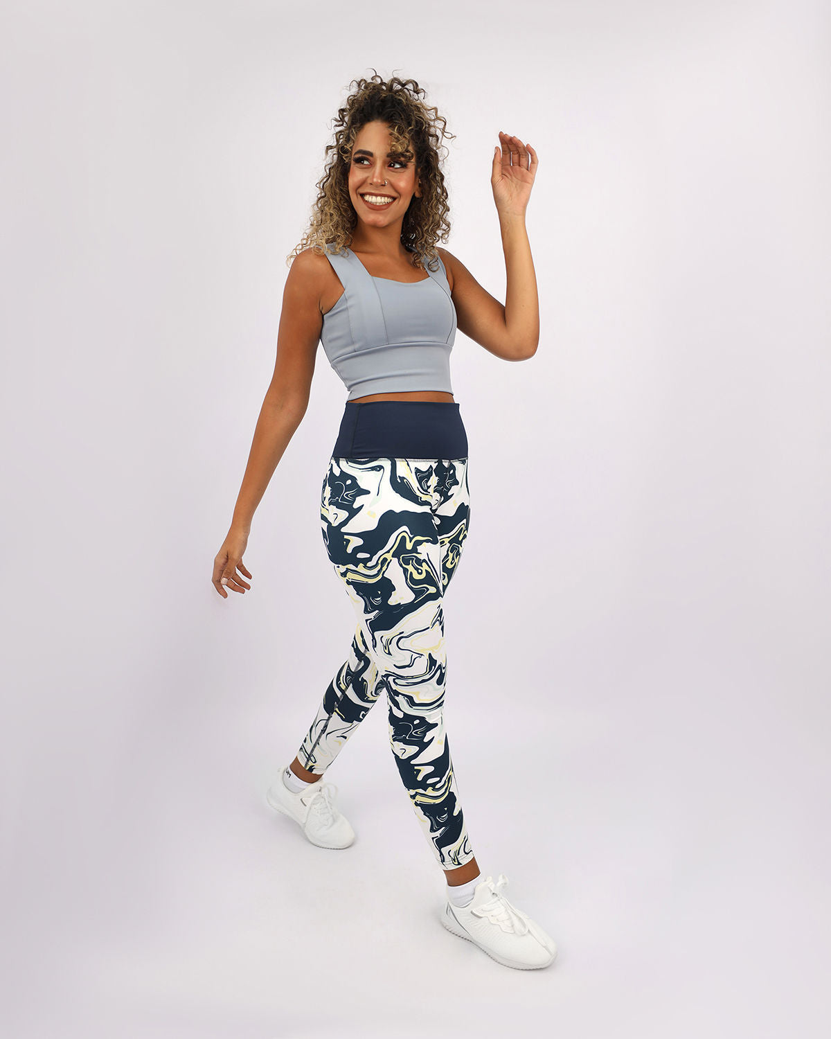 Blooming High Waist Women's Leggings